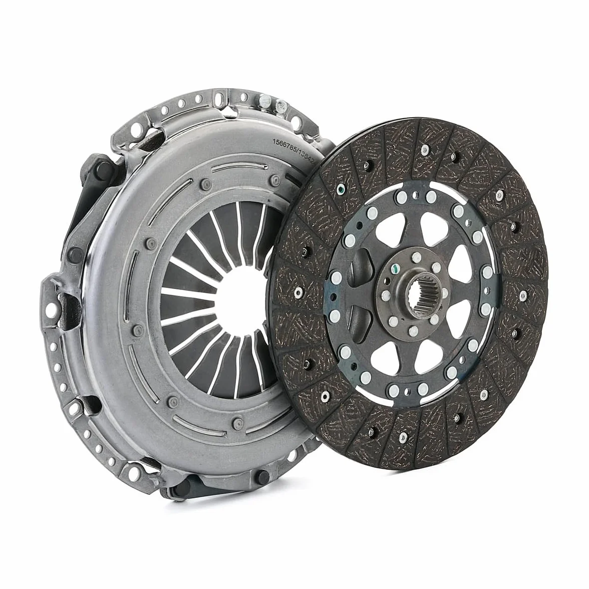 RIDEX 479C0195 Kit de embrague con placa de apriete de embrague con plato de embrague sin cojinte de desembrague se requiere herramiente especial para montaje Revisar/sustituir volante doble masa