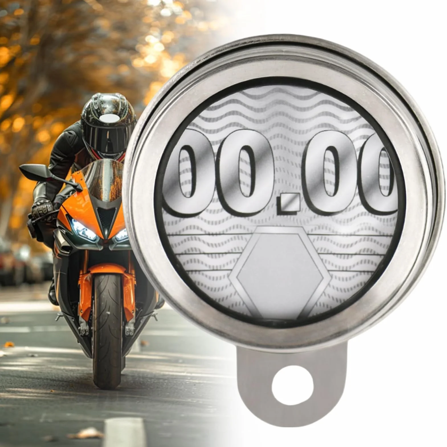 Genérico Motorcycle Tax Disc Holder, Aluminum Alloy with Waterproof Seal, Includes Hex Key, Compatible with Scooters and Motorcycles
