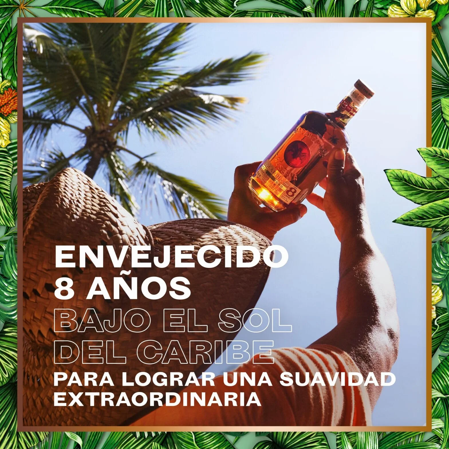 BACARDÍ Reserva 8 Ron Caribeño Premium 40% ALC. 70 cl 700 ml 8 Años