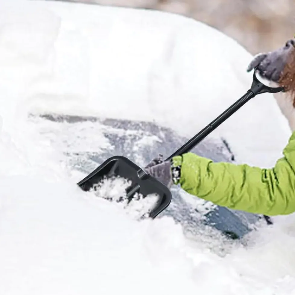Rascador de hielo para coche Quitanieves Pala Quitanieves De Cristal De Coche Pala Desmontable De Aleación De Aluminio Para Coche Herramienta De Limpieza De Patio Al Aire Libre Rascadores de hielo par