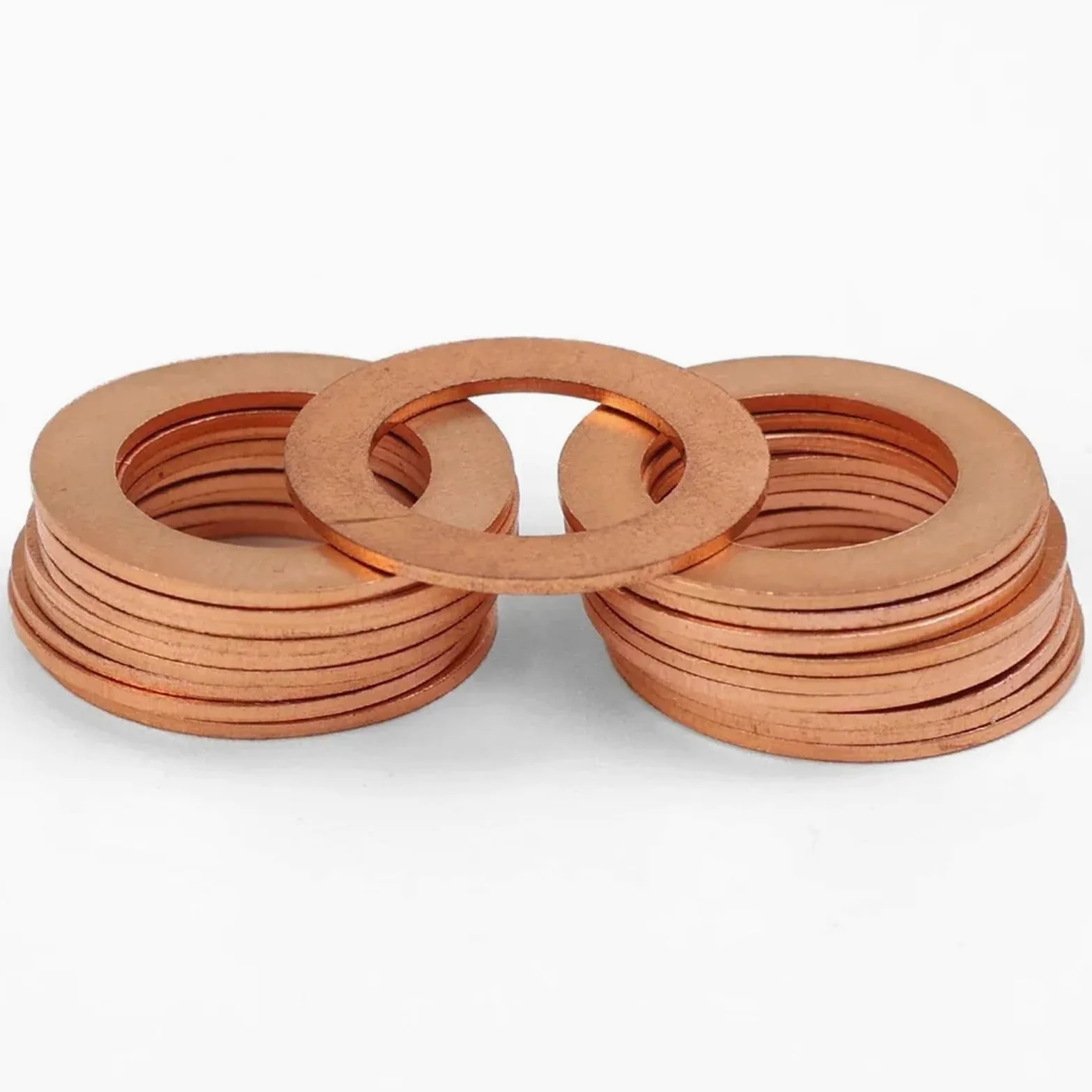 Accesorios reemplazables 94109-14000 M14 Juntas de sellado de drenaje de aceite de motor de automóvil Arandela de aluminio/cobre del cárter de aceite del automóvil(Copper Gaskets,10pcs)