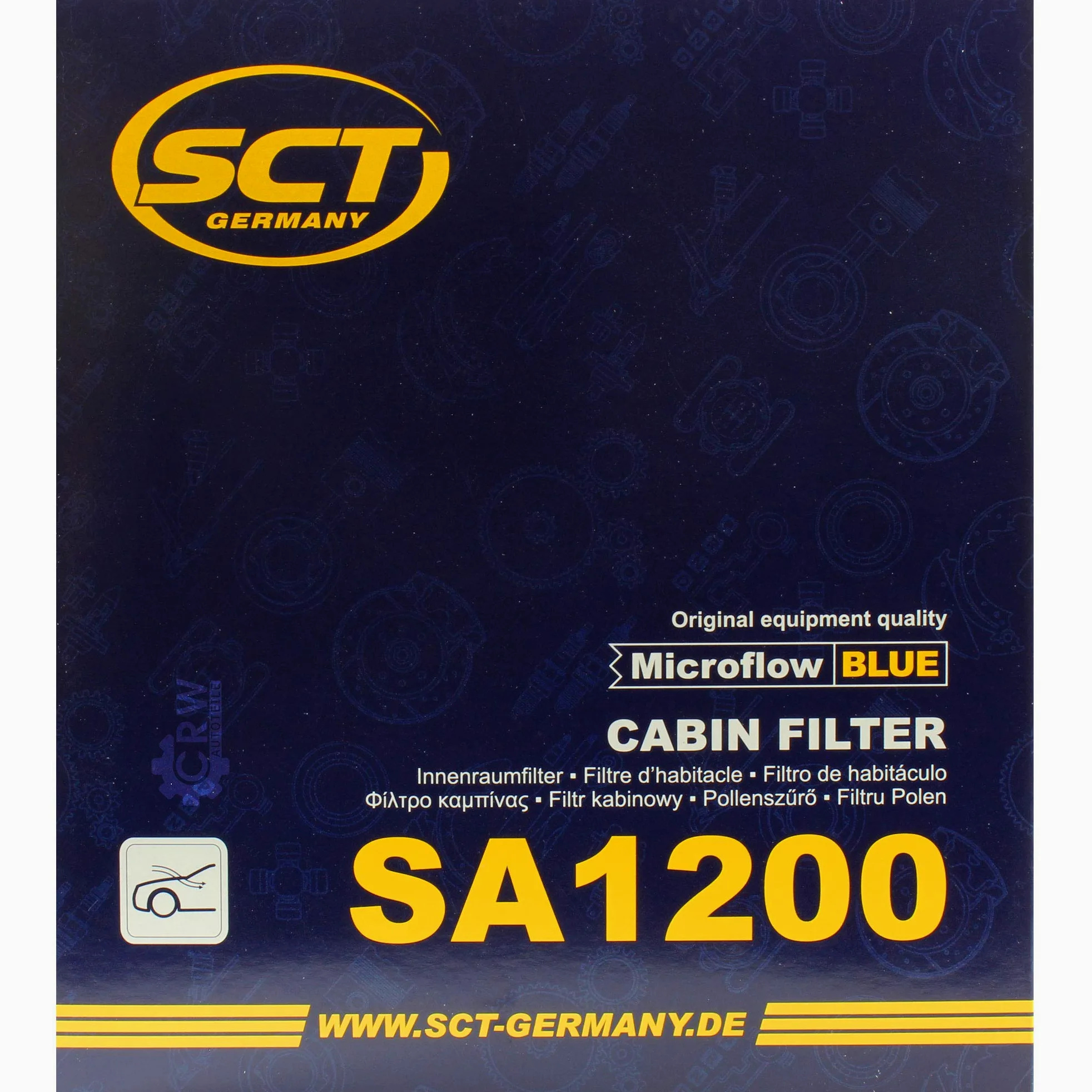 QR-Parts Set 85578547 SA 1200 24 filtros originales SCT para habitáculo, filtro de polen