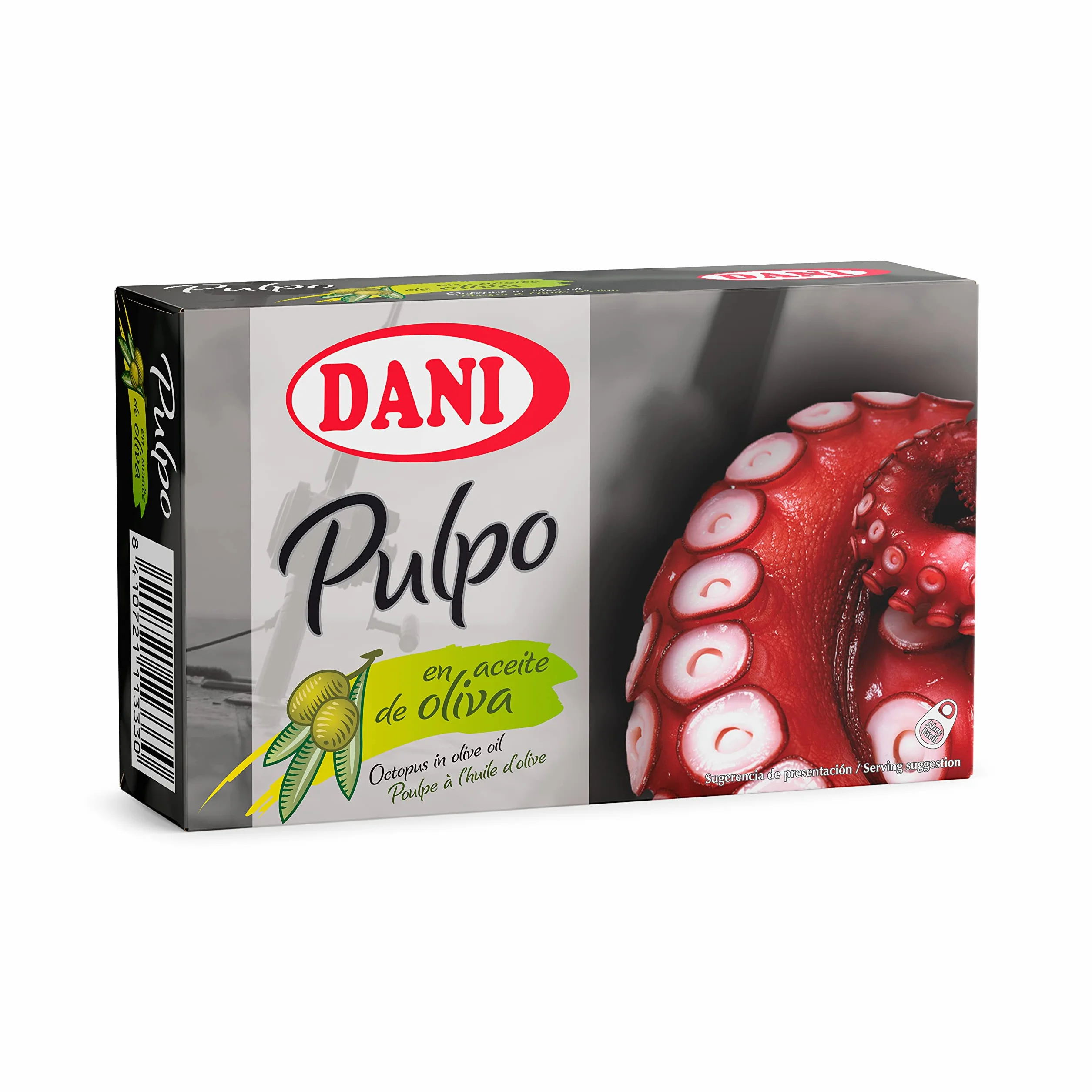 Pulpo en aceite de oliva 6 x 106 gr Dani