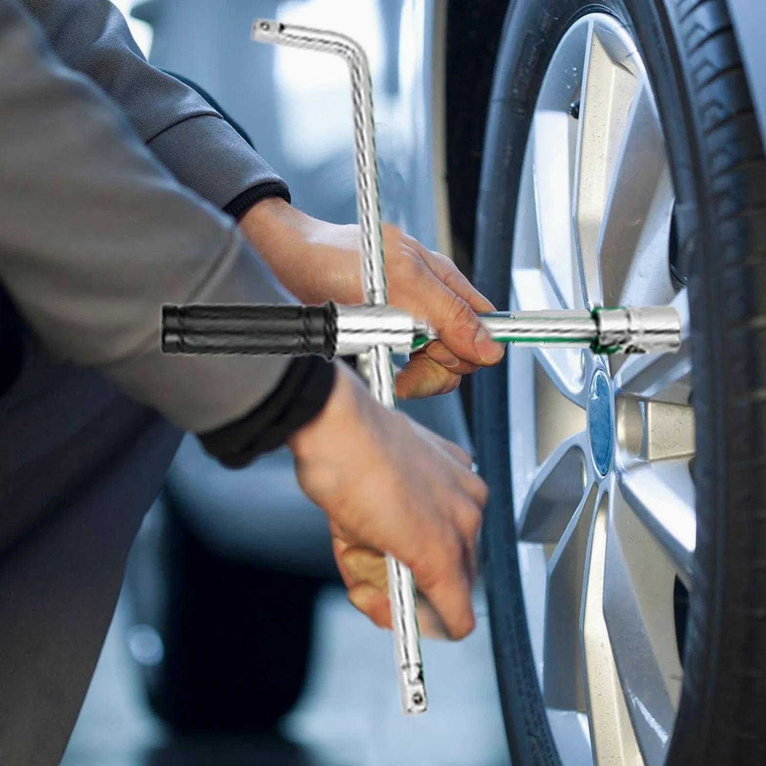 Llave para Ruedas Llave Cruzada para Tuercas de Rueda | Llave para Neumáticos Robusta Para Motocicleta Automóvil Autocaravana Camión SUV Taller Automotriz Carretera