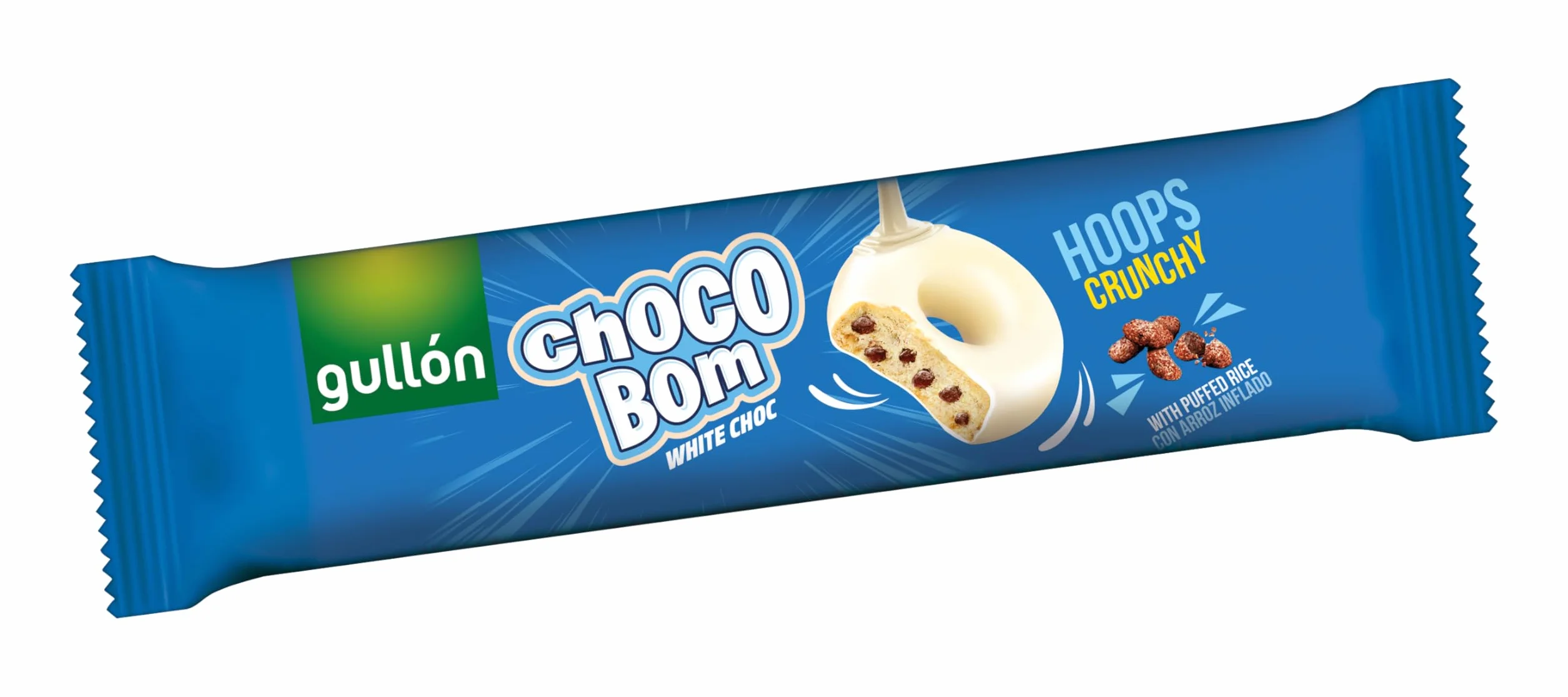 Galletas Gullón Choco Bom Hoops Chocolate Blanco 128g
