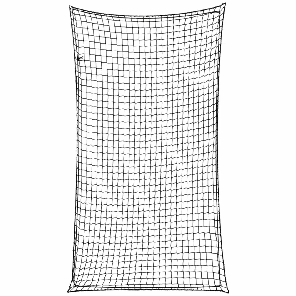 Mangloder Red de remolque con cuerda de goma negra 4,5 x 2,5 m PP para vehículos, camiones, SUV, furgonetas, autocaravanas, maletero, red de equipaje, seguridad de carga, resistente a la intemperie