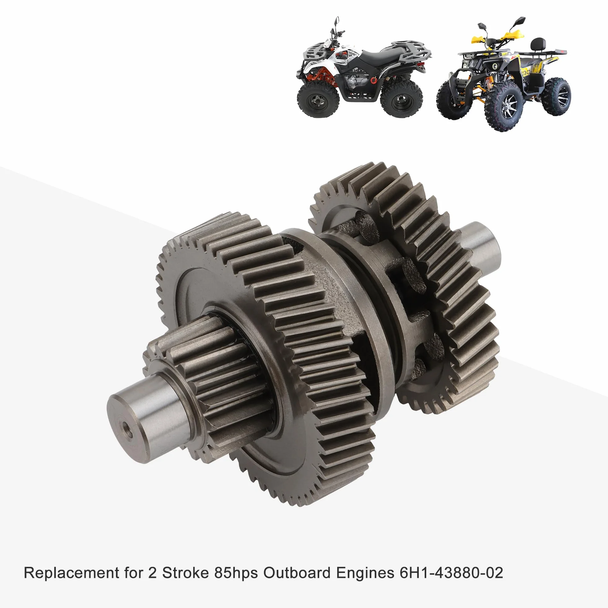 GOOFIT Engranaje de Transmisión del Motor 17T, Eje de Engranaje Intermedio Secundario de la Caja Externa Reemplazo para Gy6 ATV 200 200cc AU200 LX200M CVT LC162FMK E 200 ATV Go Kart