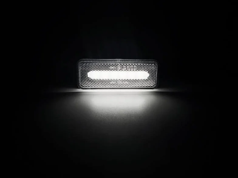 GÁLIBOS LED NEÓN CATADIÓPTRICOS RECTANGULARES BLANCOS 12V 24V 2 UNIDADES