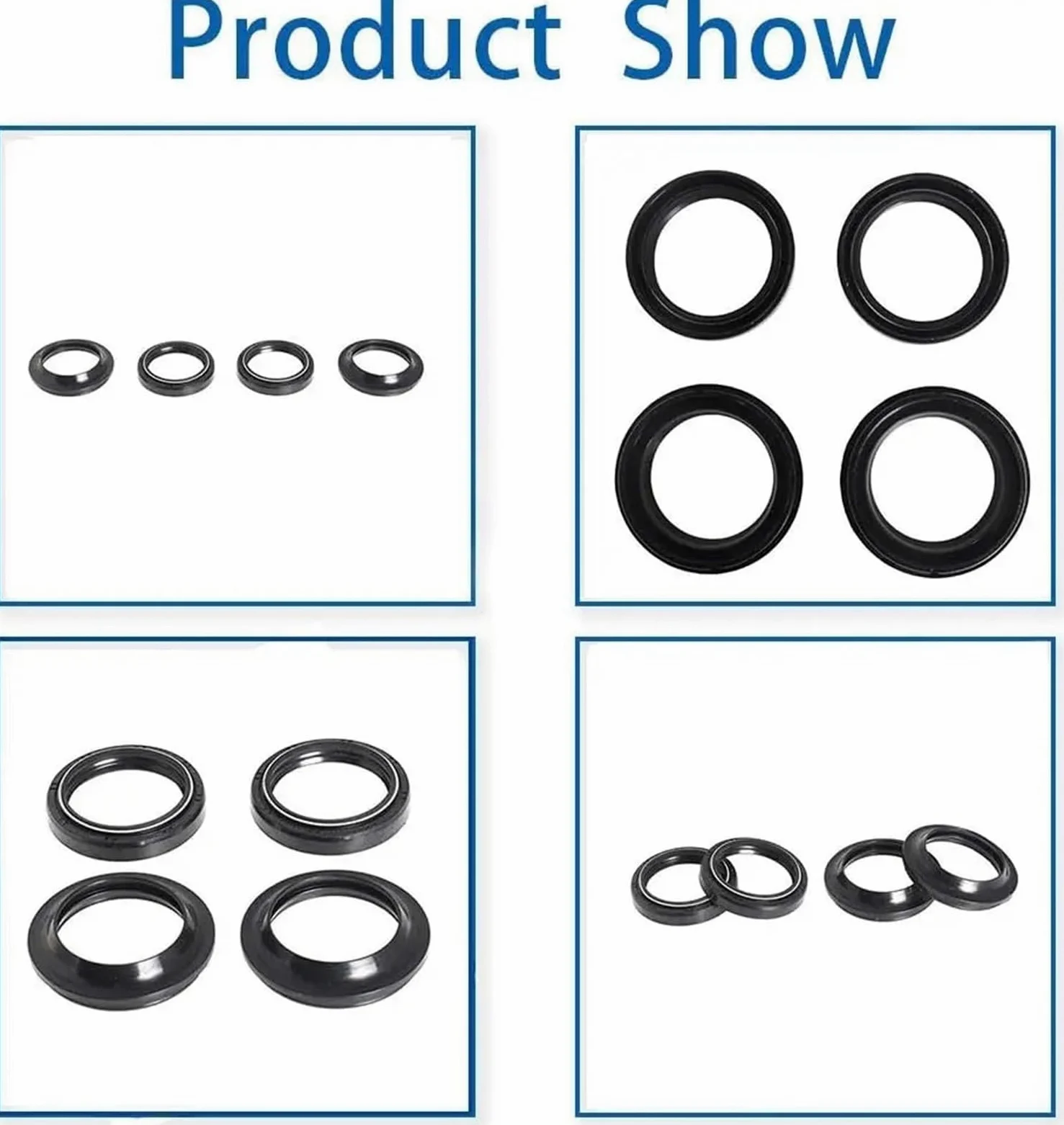Compatible con el Kit de Sello de Polvo de Aceite de Horquilla Delantera | Recambios de juntas de amortiguadores for motos de calle.(Dust Oil Seal -4 Set)