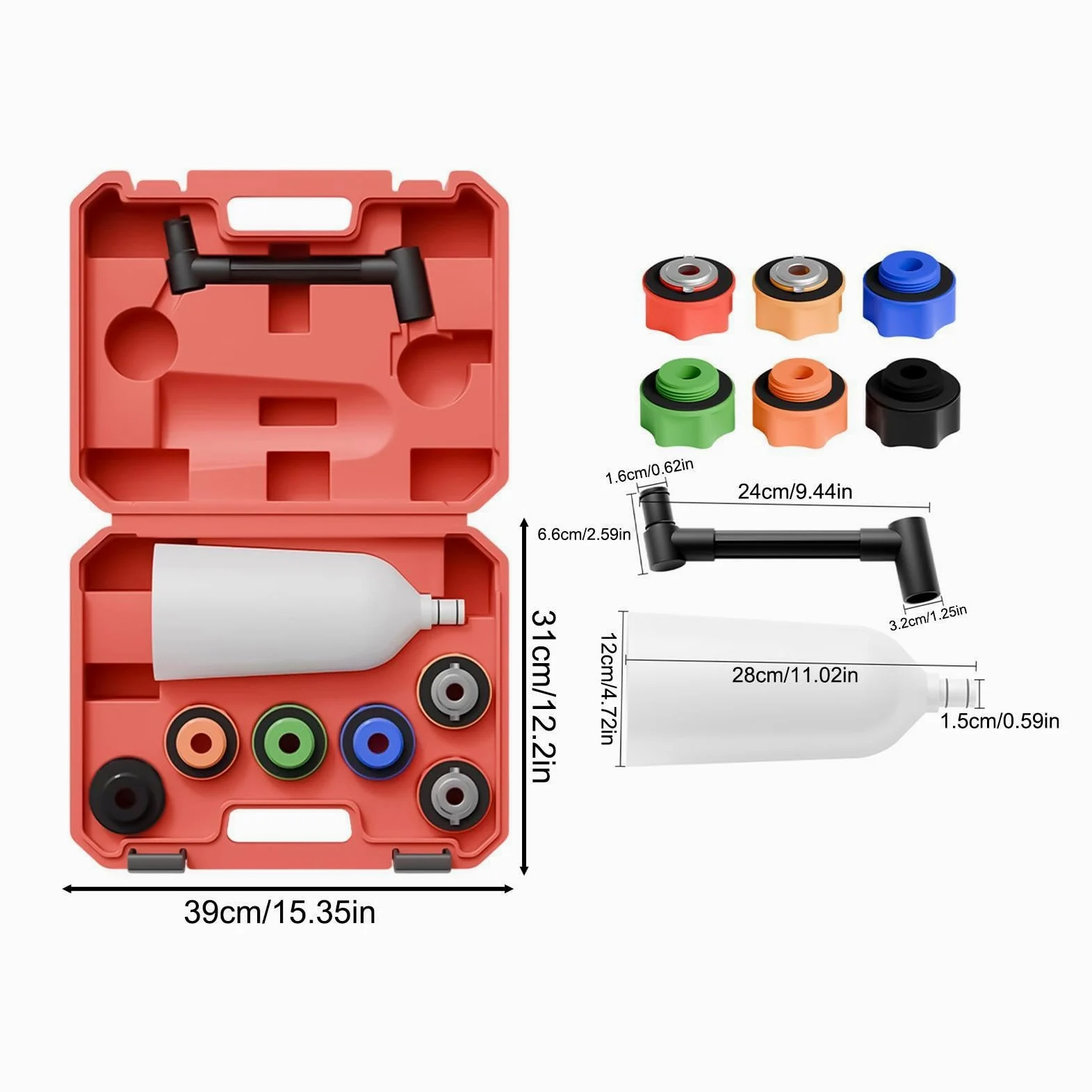 Kit De Embudo De Herramientas Para Cambio De Fluidos Automotrices | Juego Embudos Y Fluidos Para Motor, Transmisión, Camión, Vehículo, Sedán, Motocicleta, Garaje,