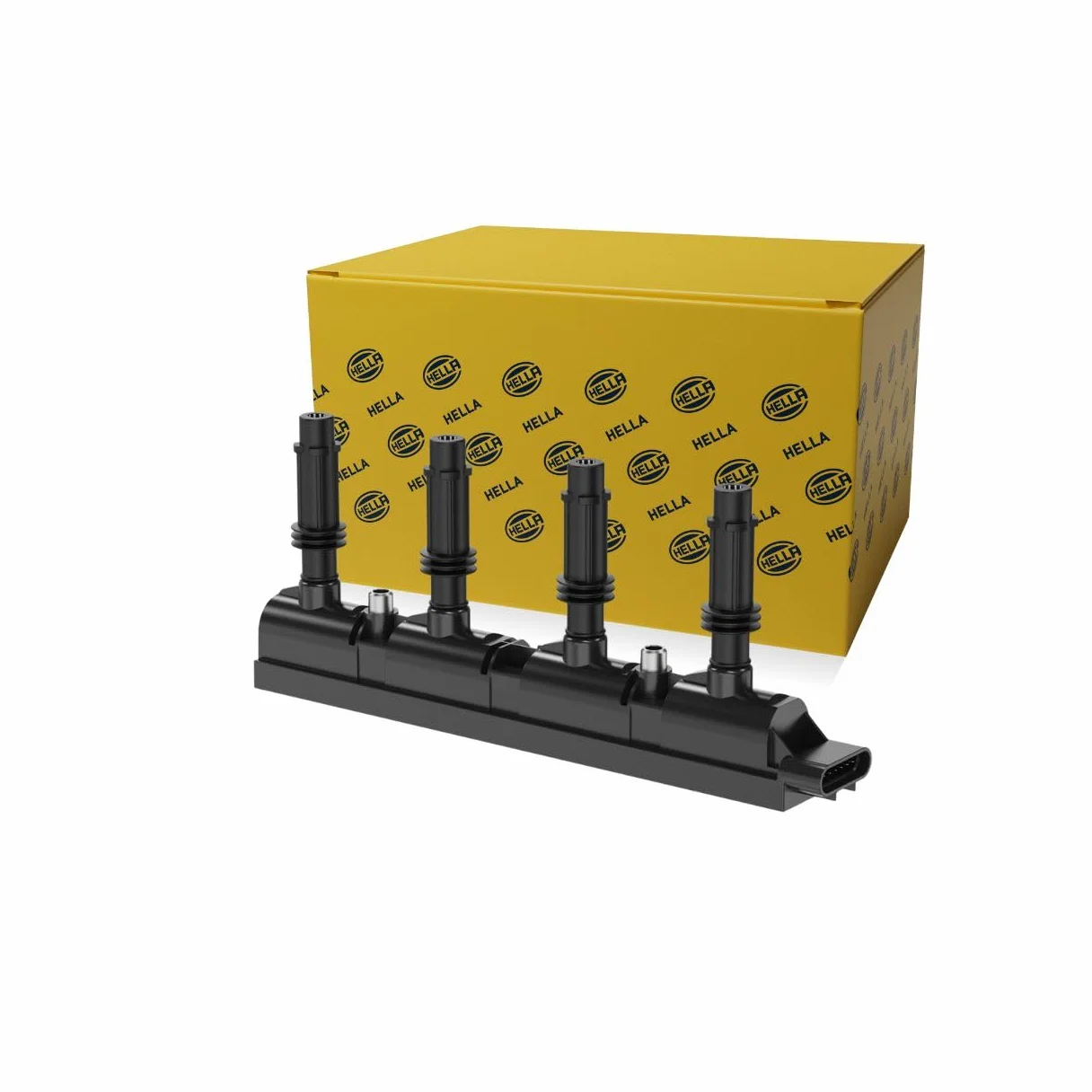 HELLA 5DA 358 000-341 Bobina de encendido - 12V - 7polos - Bobina de encendido bloque - atornillado