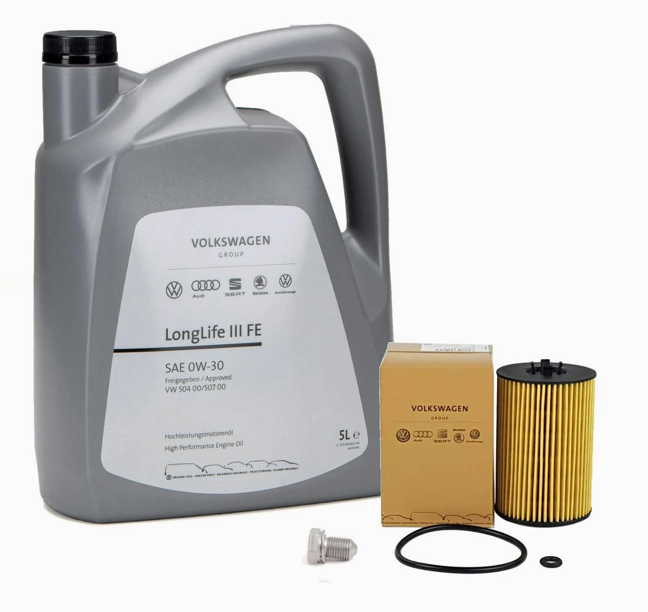 Duo Aceite Motor Original LongLife3 0W30 5 lts +Filtro aceite motores 1.6/2.0TDi 2013-