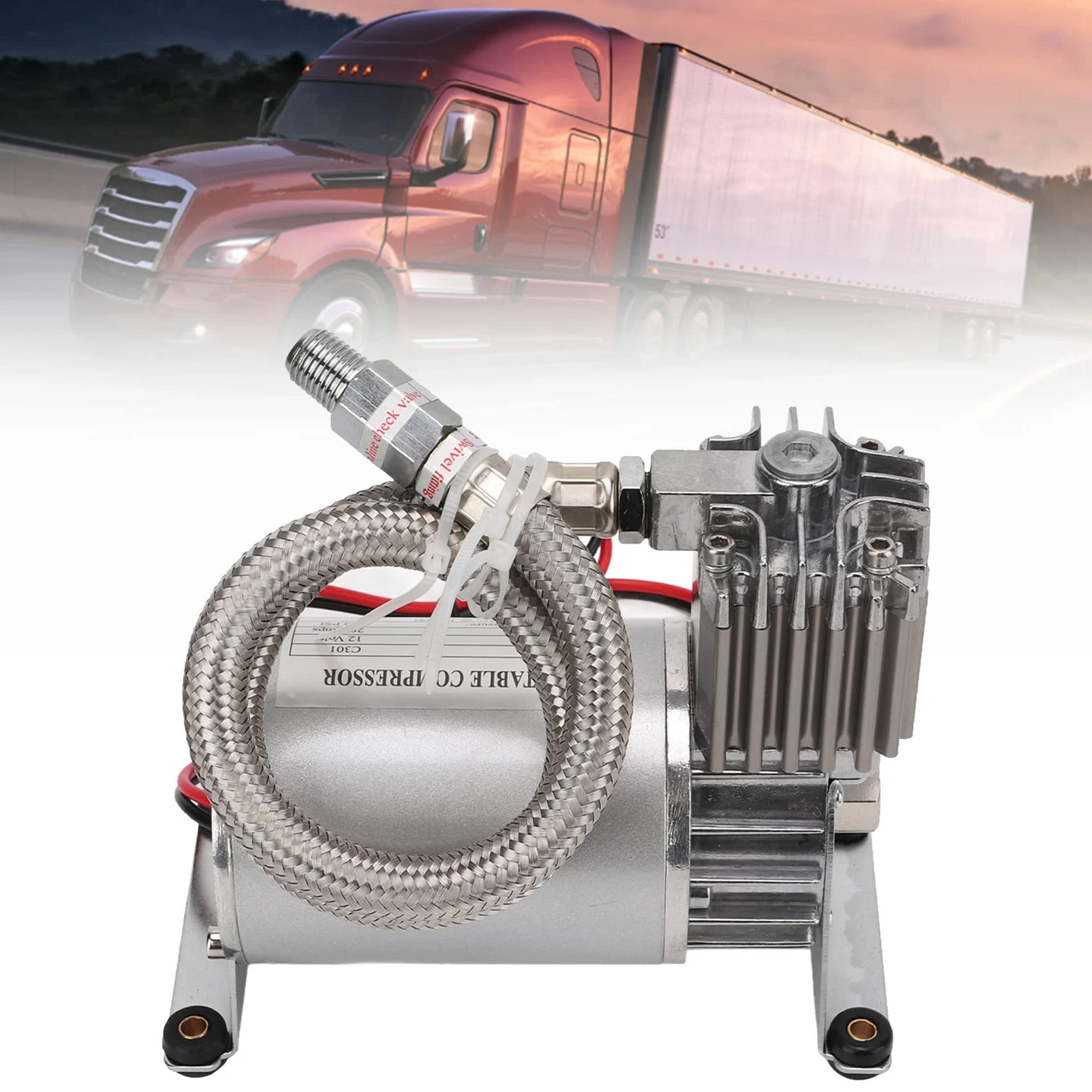 Compresor de Aire Universal, Compresor de Aire de Bocina de Tren, Compresor de Aire de 150 PSI 12 V 20 A para Vehículos, Yates y Barcos