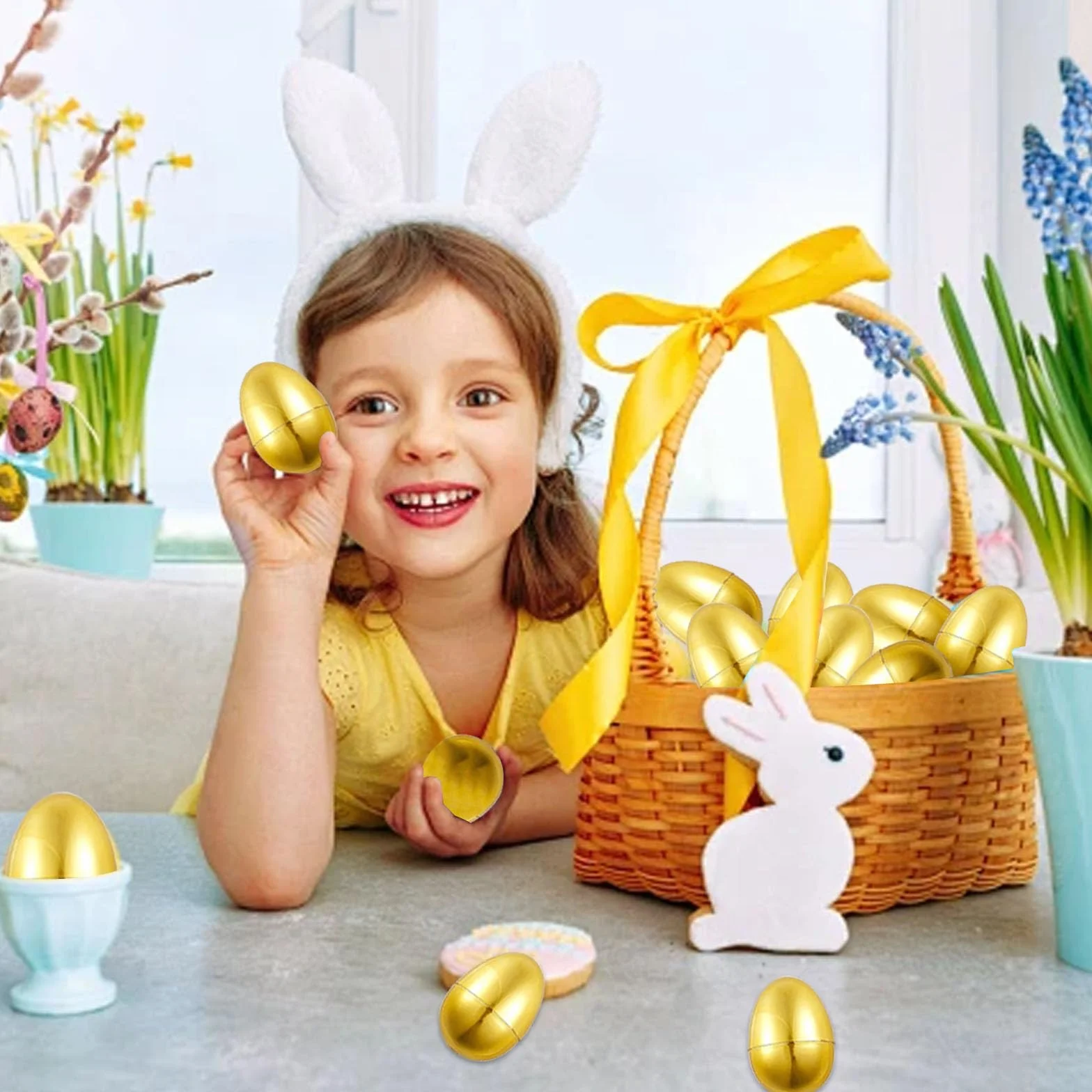 12 Huevos de Pascua para Rellenar, Decoración de Pascua para Búsqueda