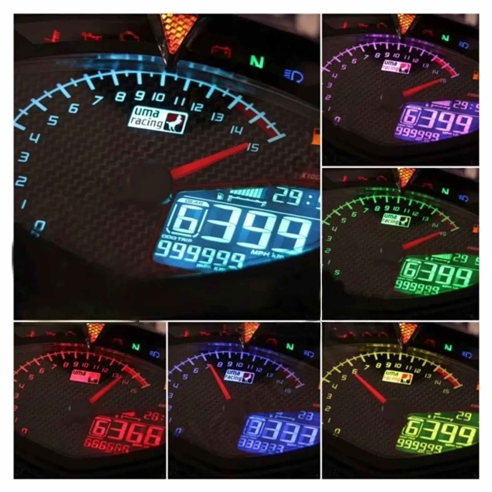 Tacómetro Digital para Motocicleta, Odómetro Y Velocímetro para Ya&maha 135 LC V1/Jupiter MX Sniper, Medidor UMA Velocímetro Tacómetro