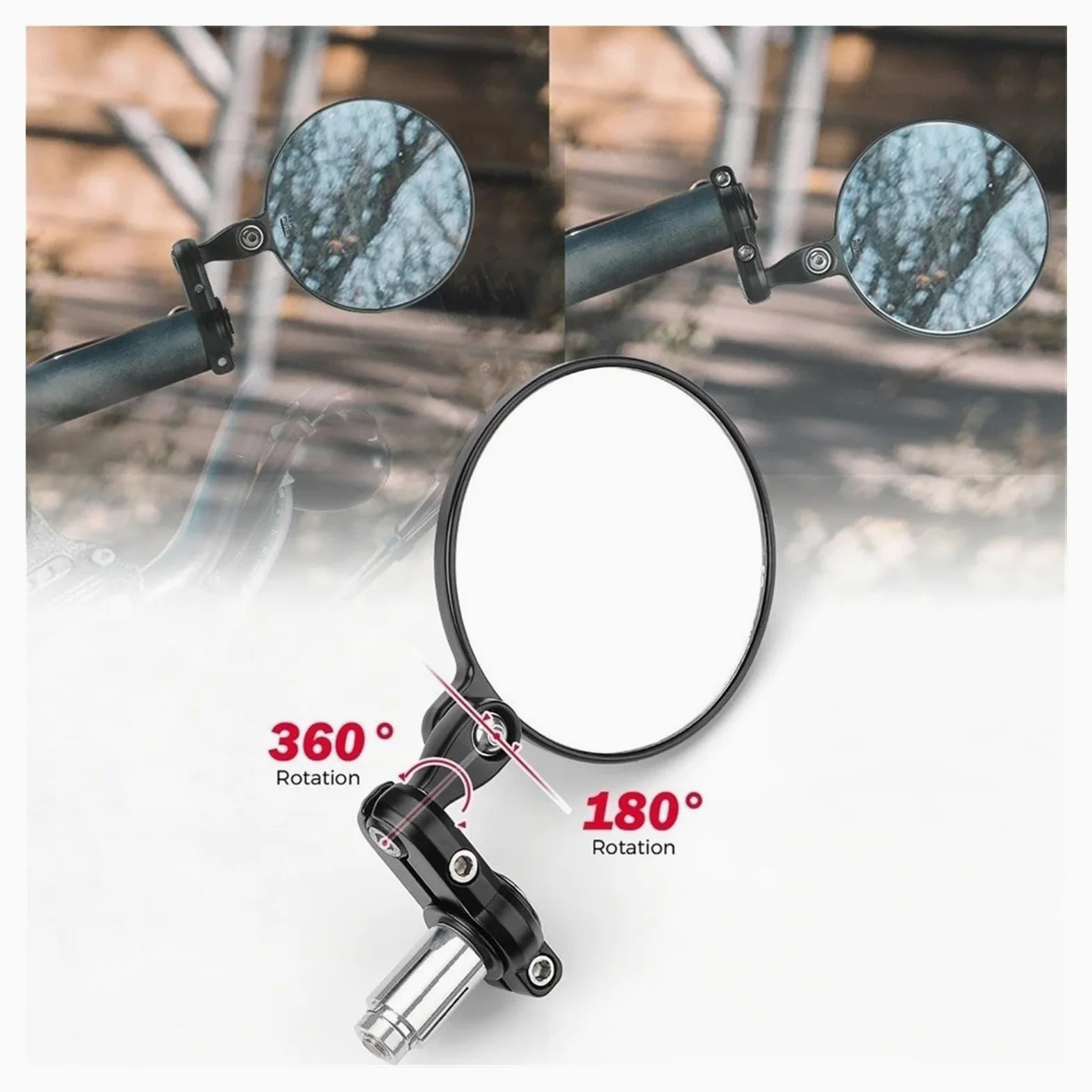 Espejos Laterales Espejos Retrovisores Para Manillar De Motocicleta Y Scooter, Para G310R R1150R R1200R F800S Retrovisores Moto(Bundle 2)
