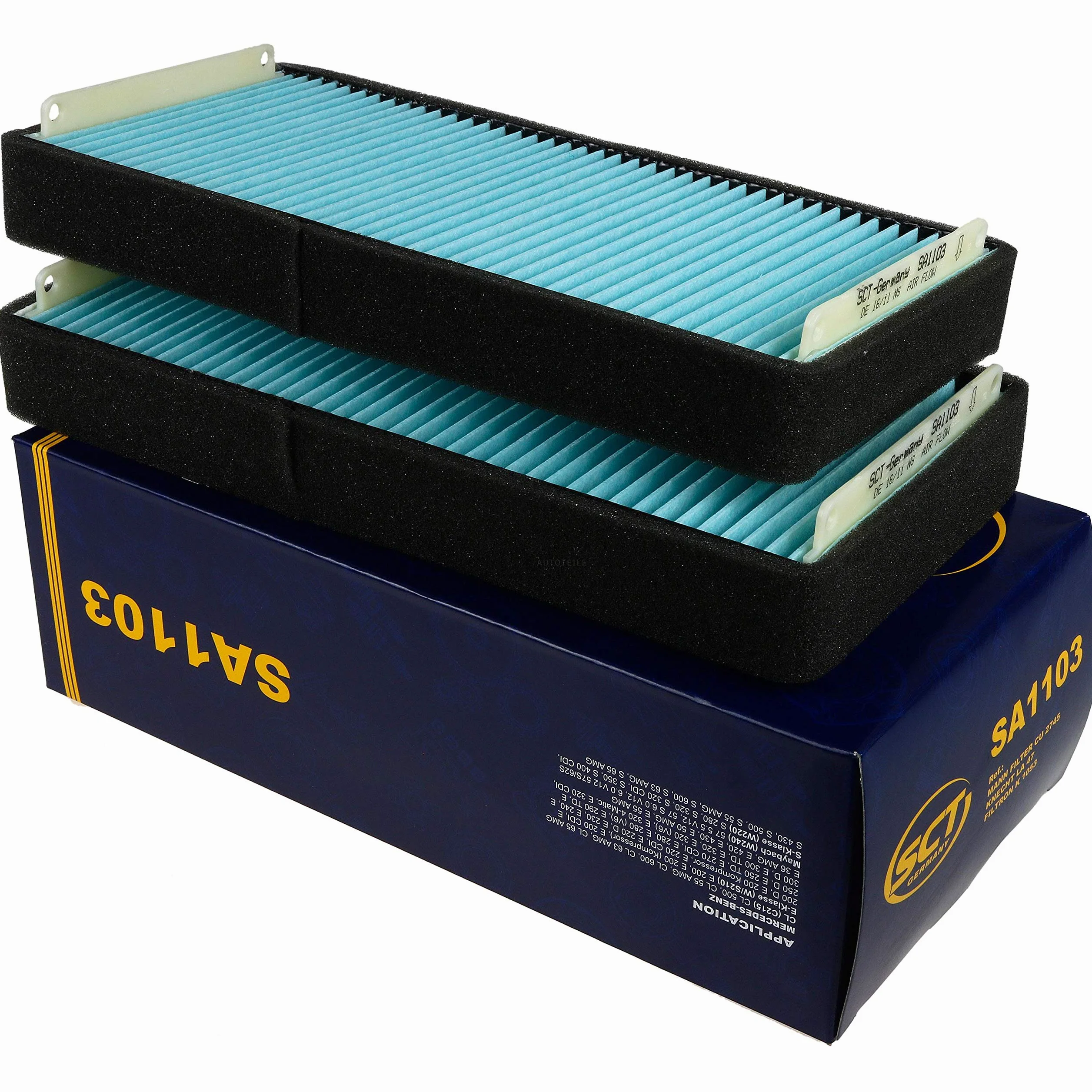 Juego de 5 filtros originales SCT 85484281 SA 1103 para habitáculo de polen