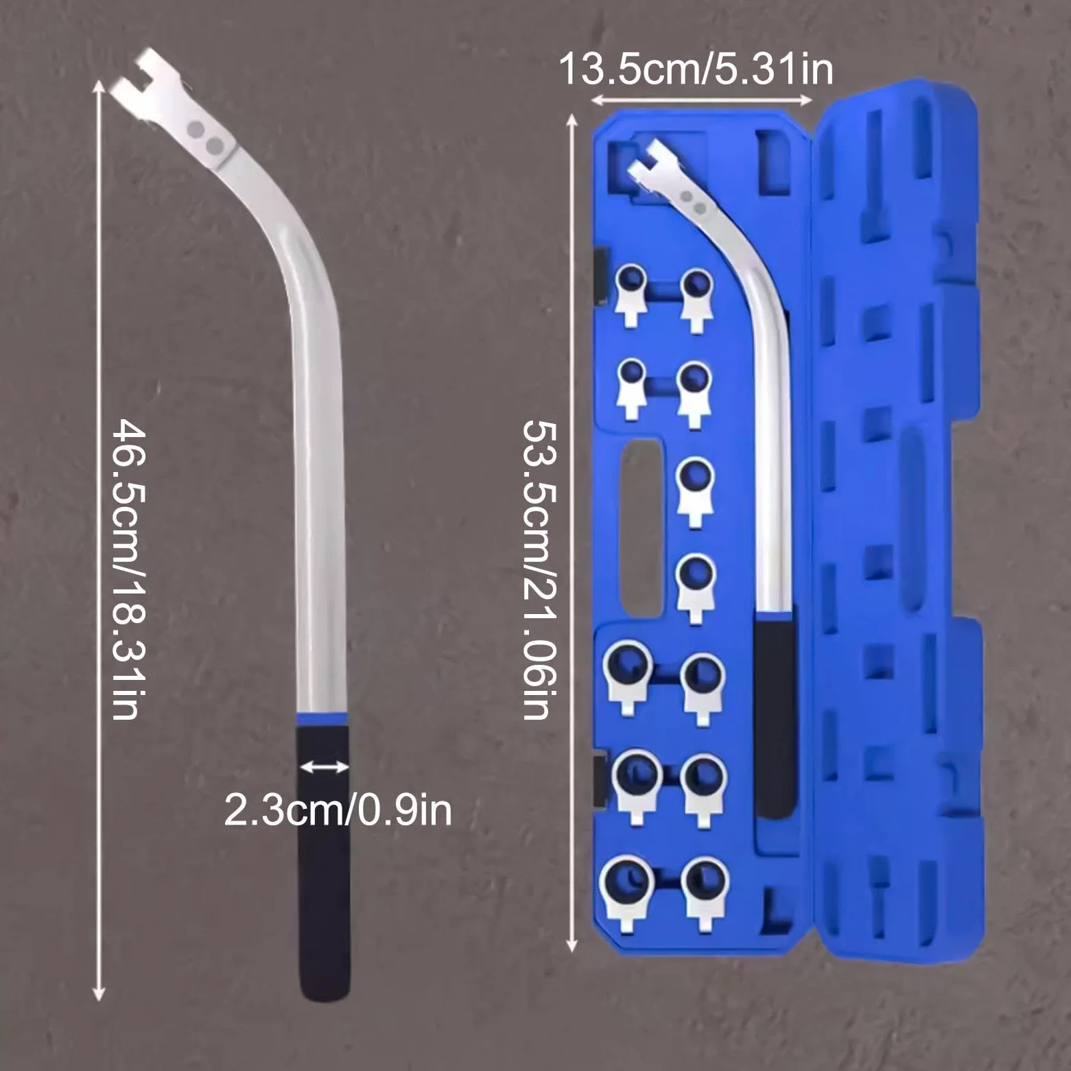 Herramienta tensor de correa Llave ajuste y extracción de polea loca | Juego de llaves tensoras aptas para sedán, camión, motor, bricolaje, garaje, carretera, industria automotriz