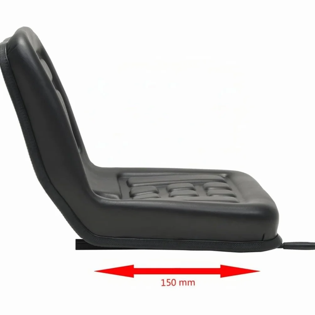 vidaXL Asiento de Tractor Universal Negro Maquinaria Casa y Jardín Jardinería