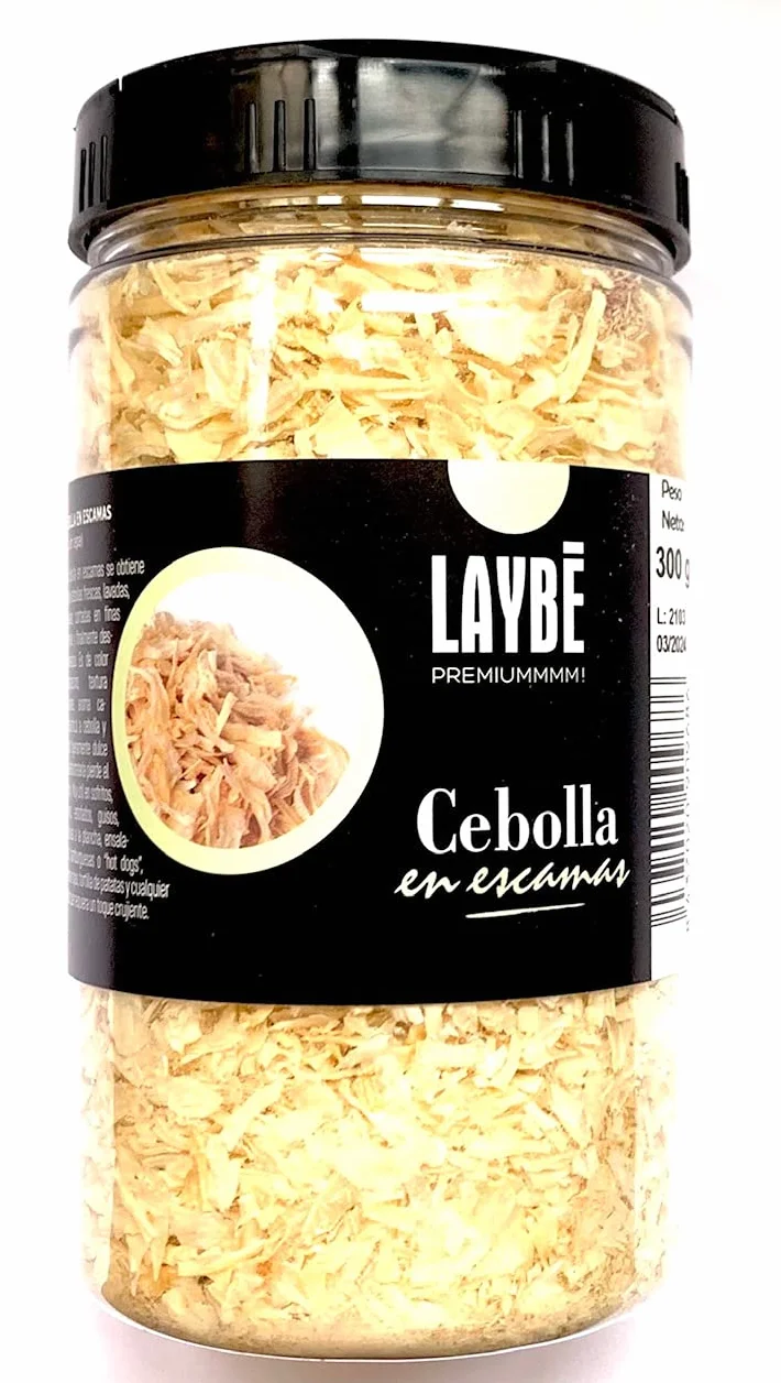 LAYBÉ Cebolla en Escamas 100% Natural 170g Bote Hostelería