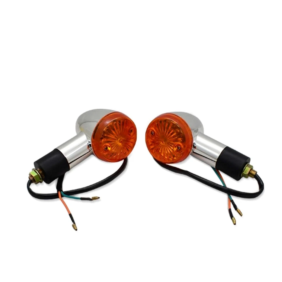 Indicador motocicleta intermitente Para Kaw&asaki VU&LCAN VN 500 750 800 900 1500 1600 1700 2000 Indicador De Señales De Giro De Bala De Motocicleta Clásica Personalizada