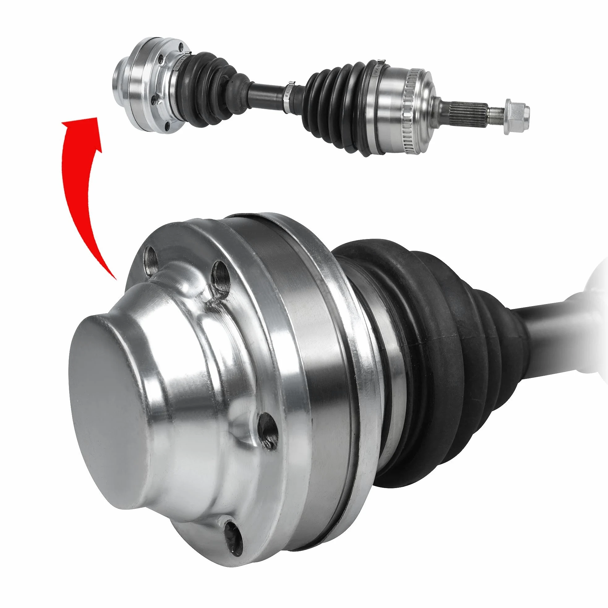 2x Eje de transmisión delantero izquierdo y derecho, compatible
