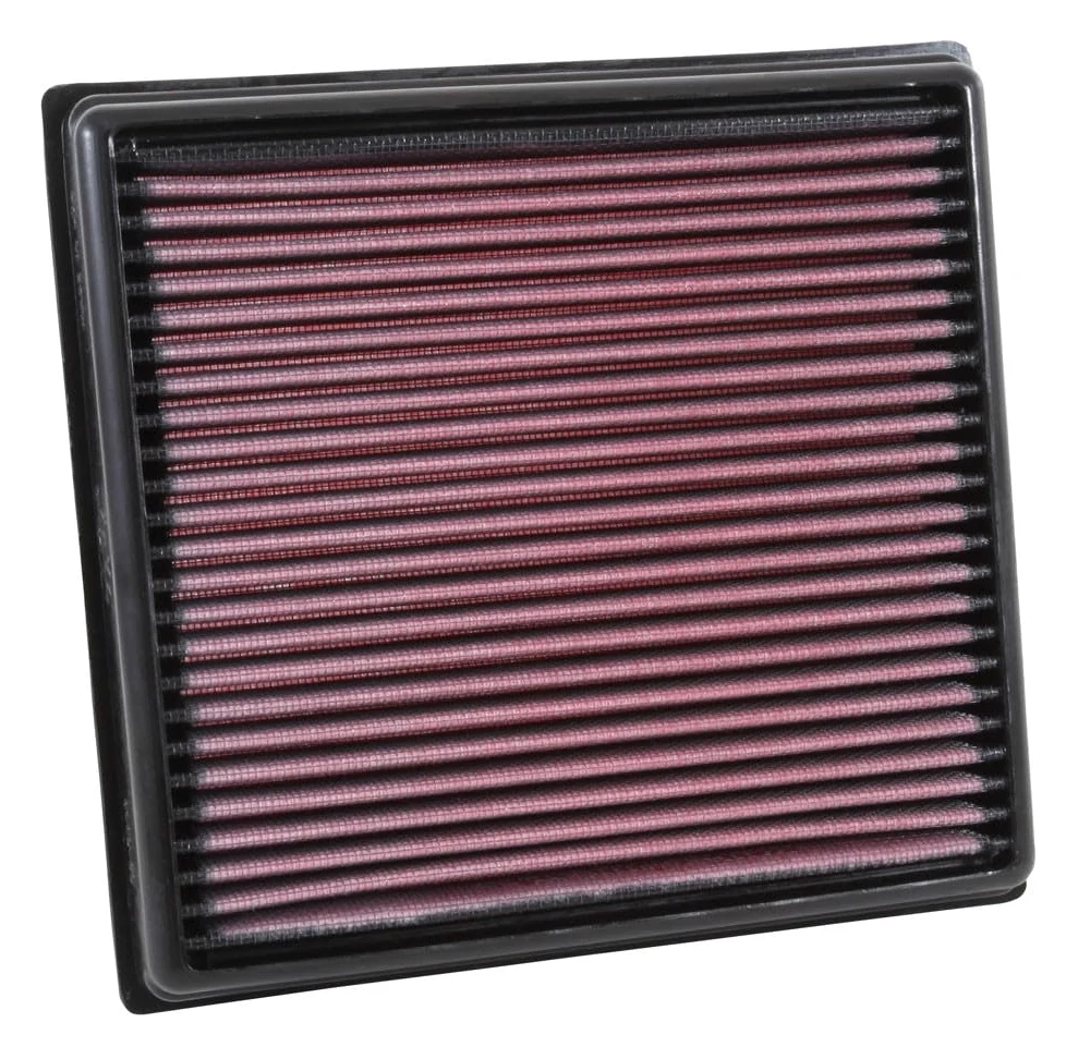 K& N 33-3040 - Filtro de aire de repuesto, rojo | Compatible con: Opel Corsa E, Corsa E Kasten/Hatchback