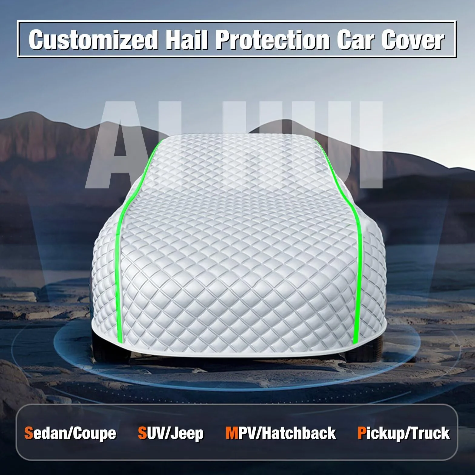 Funda Coche Antigranizo para Renault Duster Funda Coche Exterior Impermeable Cubre Coches Exterior Antigranizo Impermeable Funda para Coche Antigranizo