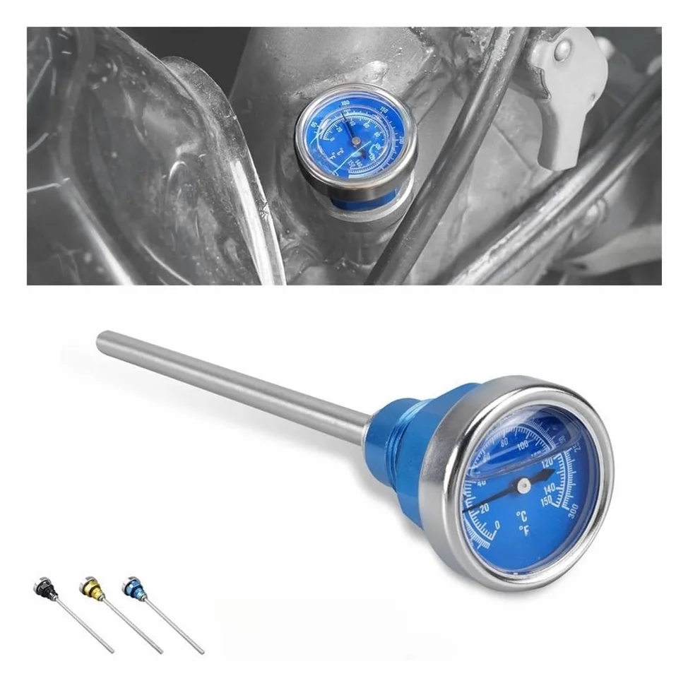 Varilla Nivel Aceite Motocicleta con Medidor Temperatura para DR-Z 400 400E 400S 400SM para DRZ400 para DRZ400E para DRZ400S para DRZ400SM 2000-2024 Aceite Varilla(Color6)