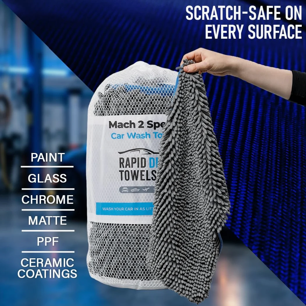 Rapid Dry Towels Mach 2 - Toalla de lavado de coche