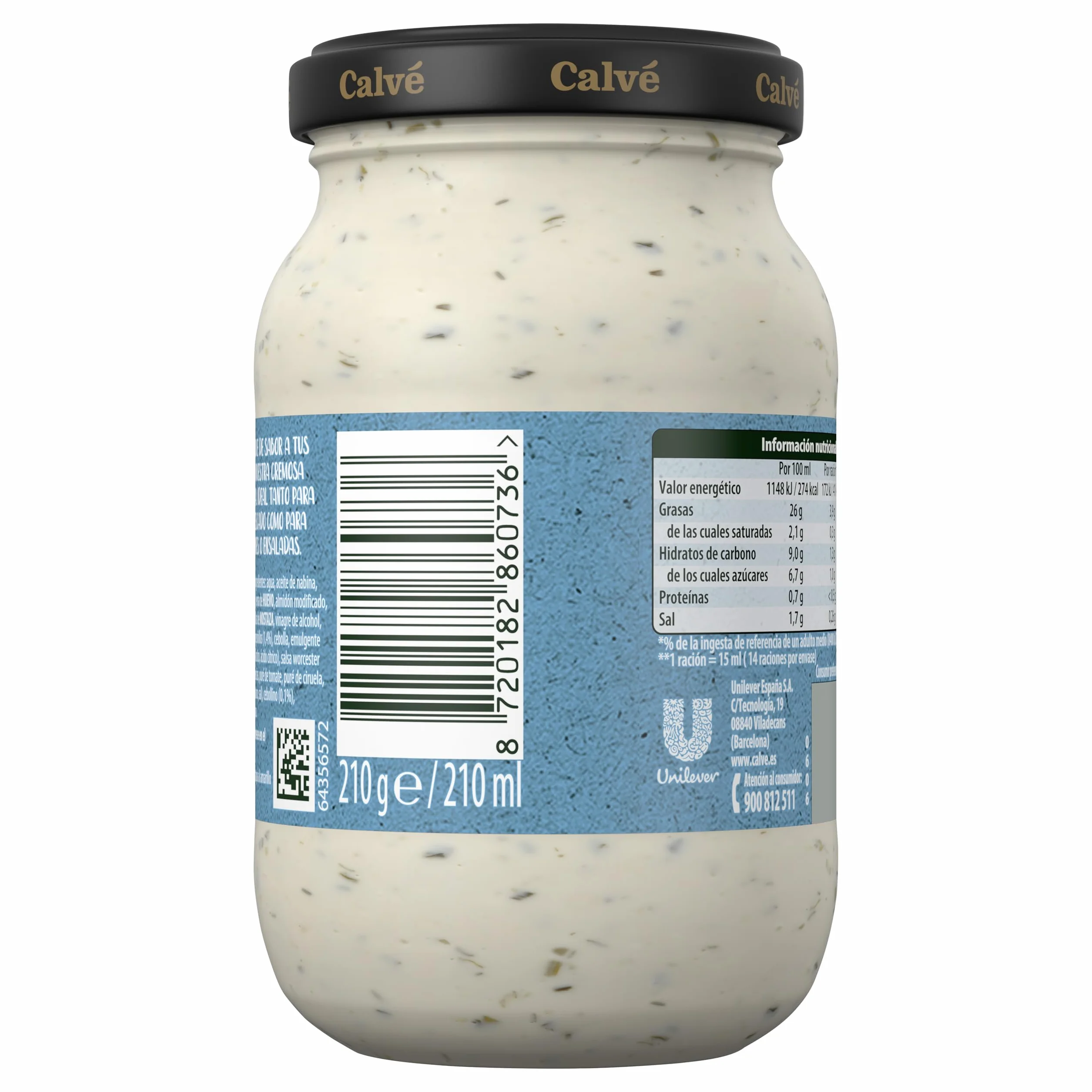 Calvé Salsa Tártara 12x210ml