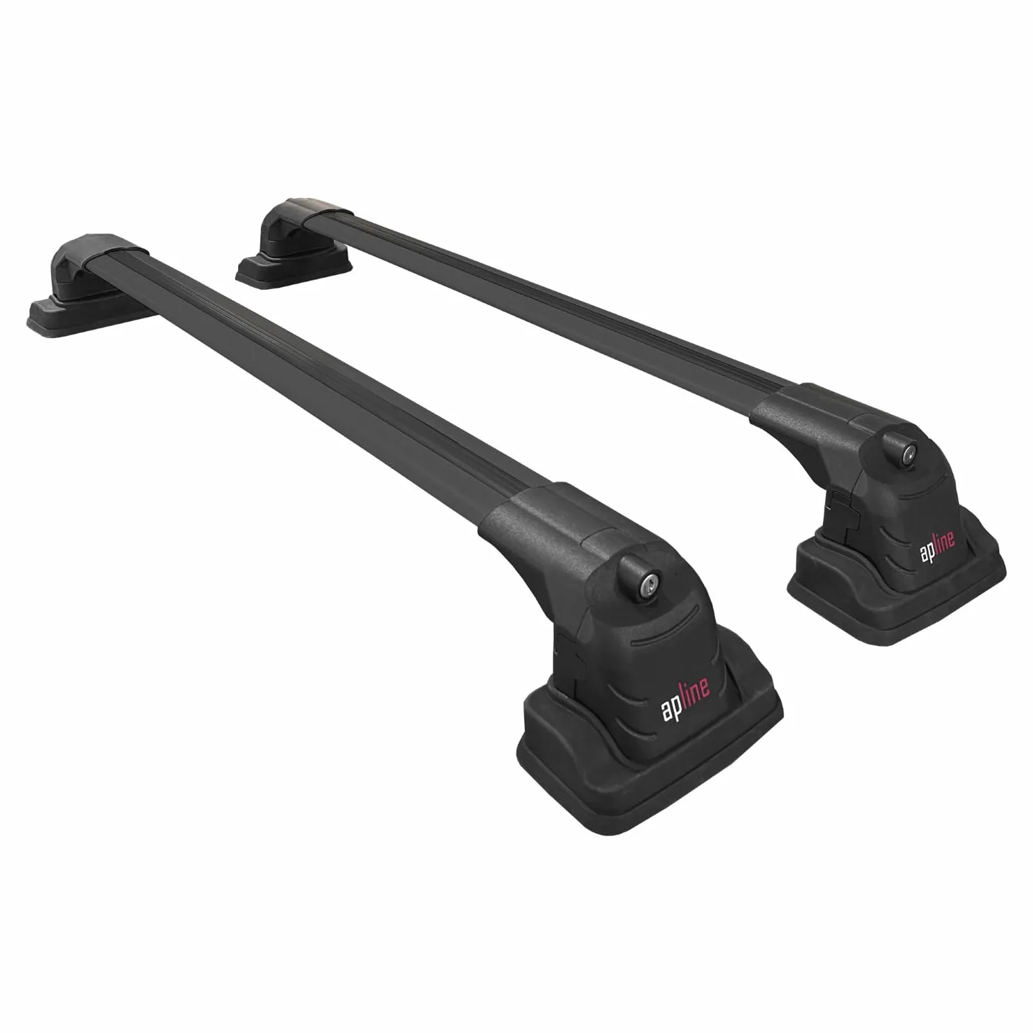Compatible con BMW Serie 3 (E90) 2005-2012 Modelo Ace-3 Barra de Techo Auto Portaequipajes Barras Transversales Negro Aluminio 2 Barras