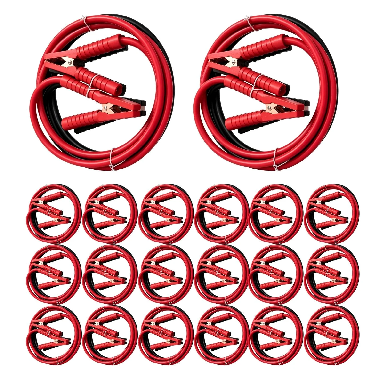 Cables de arranque para batería de coche 20 Piezas De Repuesto Para Pinzas | Cables De Refuerzo De Batería De Automóvil Para Automóvil Coche Sedán SUV Pickup Camió