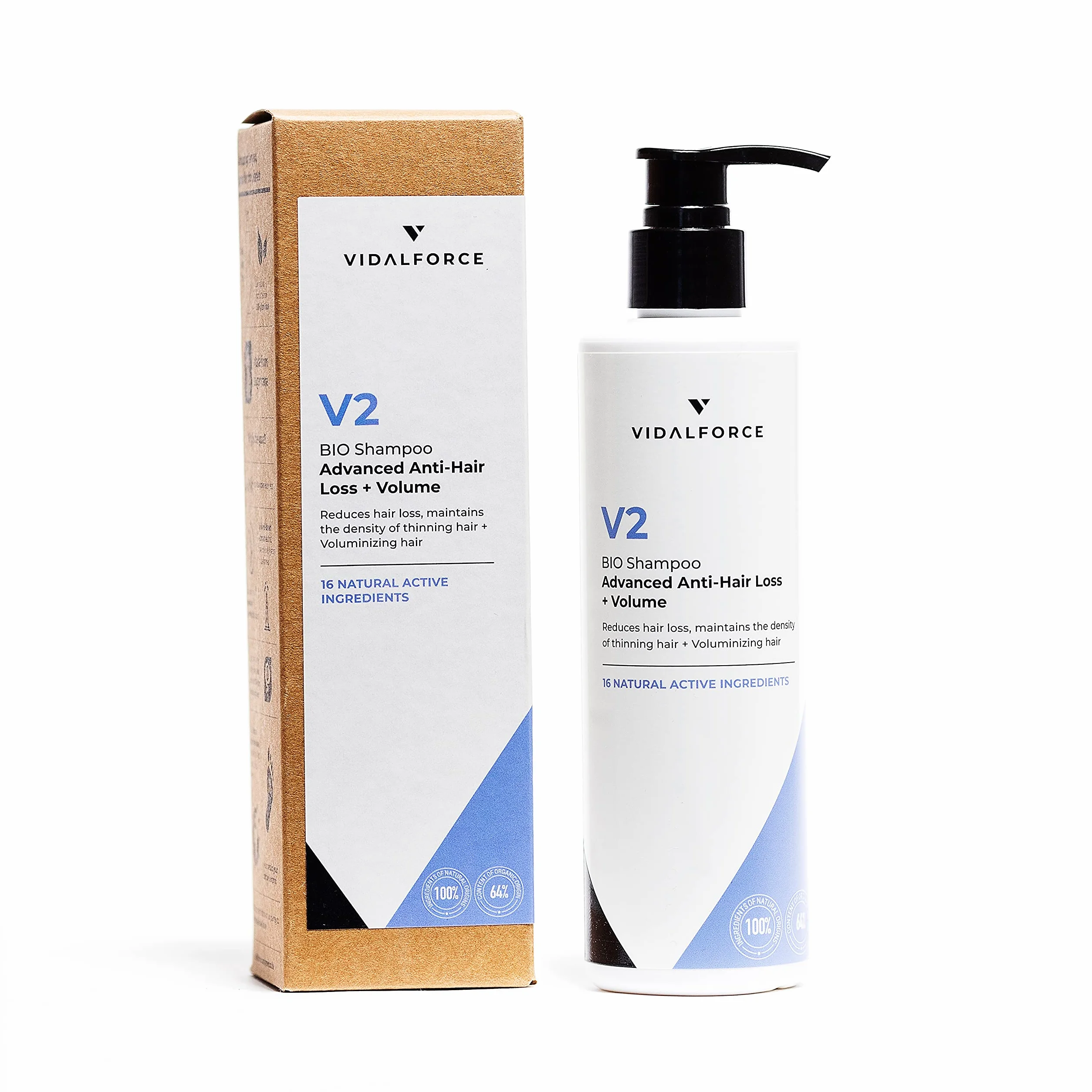 NUEVO VidalForce Champu Anticaida V2 250ml Sin Sulfatos
