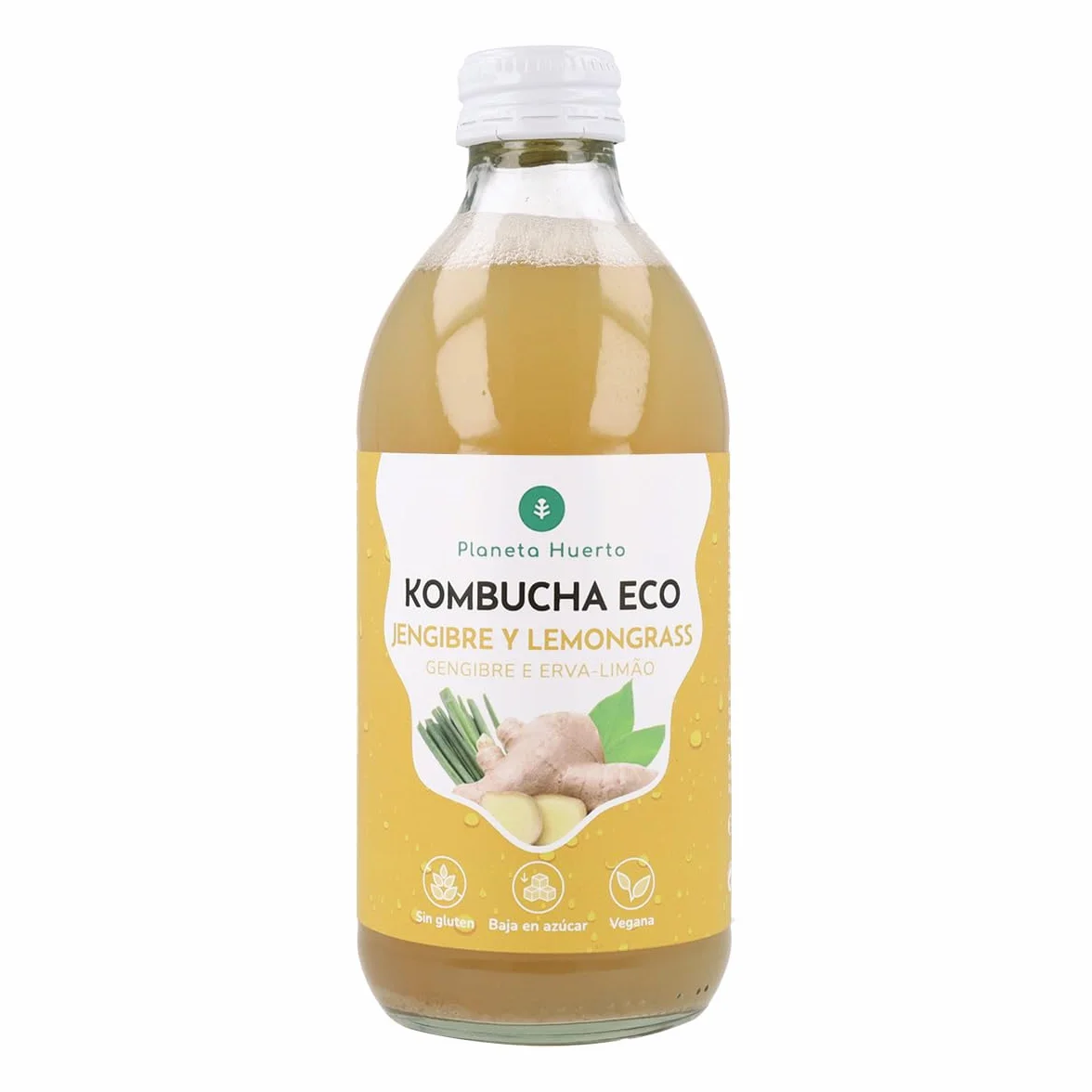 Pack 6x Kombucha ECO Jengibre y Lemongrass 330 ml