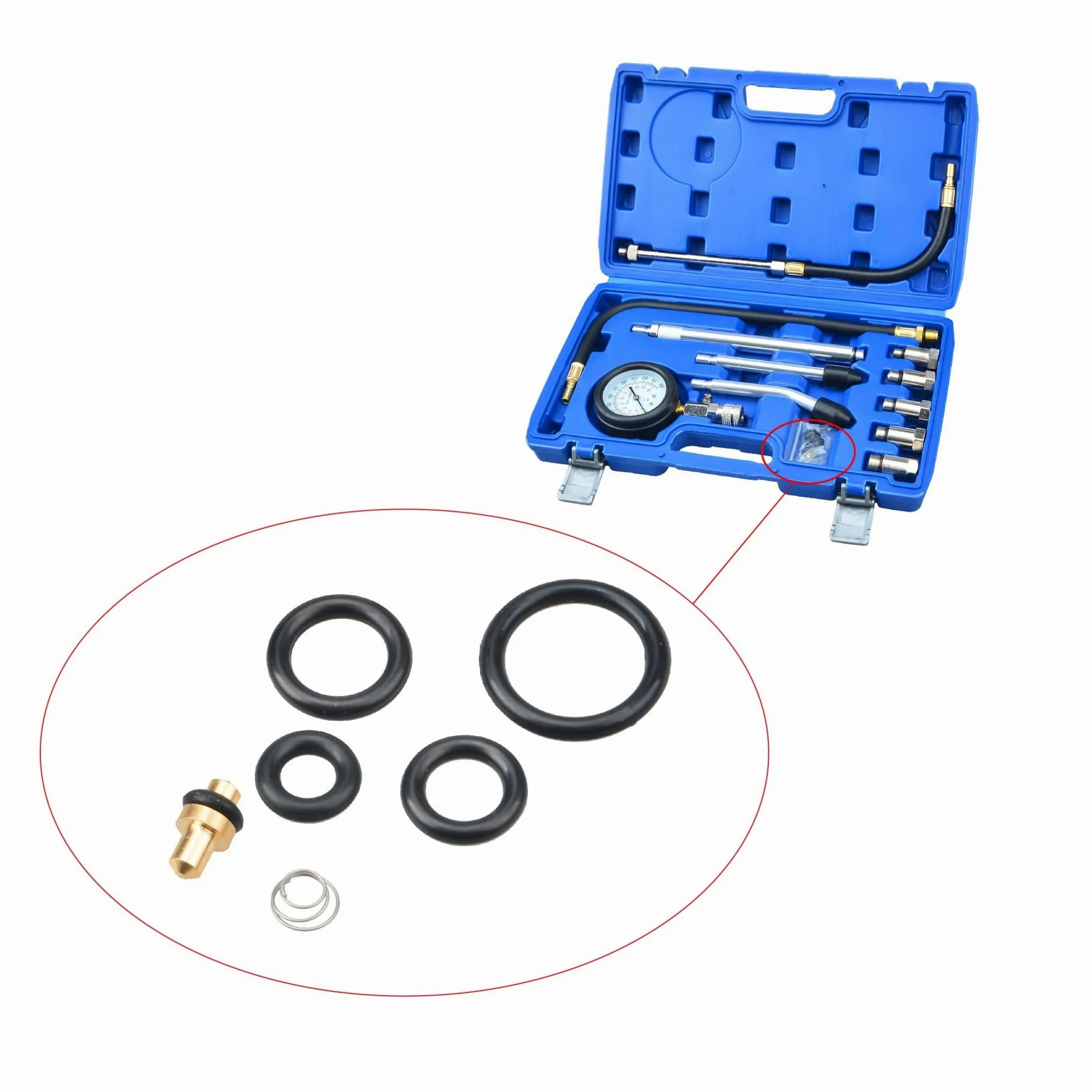 Llave Torque Medidores de coche, Detector compresor cilindro motor, prueba compresión presión conectada rápida, diagnóstico fugas Carraca Reversible Dientes
