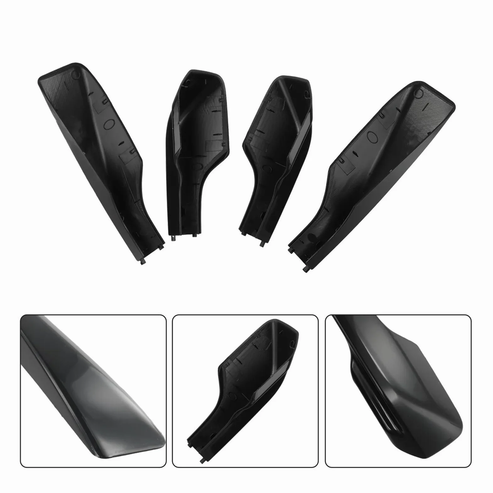 Bacas Personalizadas Riel para Portaequipajes De Techo 4 Uds. ABS Automotores Accesorios Exteriores Coche Negros para Toyota para RAV4 2001-2006