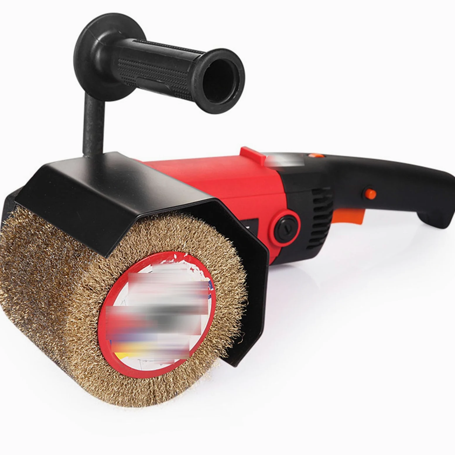 Máquina de bruñido y Pulido de Alta Potencia para Metal/Madera, 6 velocidades Ajustables, Cubierta Protectora, Cable de alimentación Largo Tratamiento de Superficies.