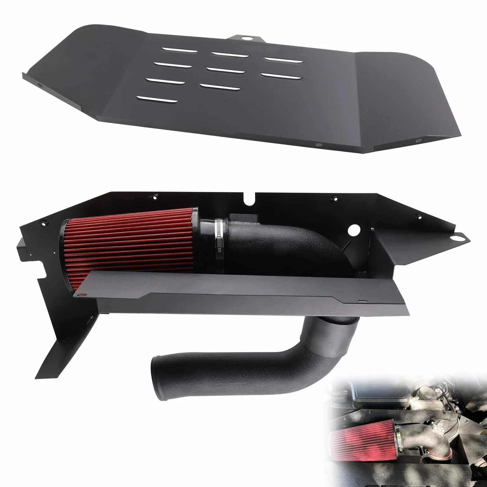 Admisión de aire frío compatible con BMW N20 N26 2.0T F30 F32 328i 428i 320i 420i 228i Kit de sistema de admisión de rendimiento con filtro de alto flujo