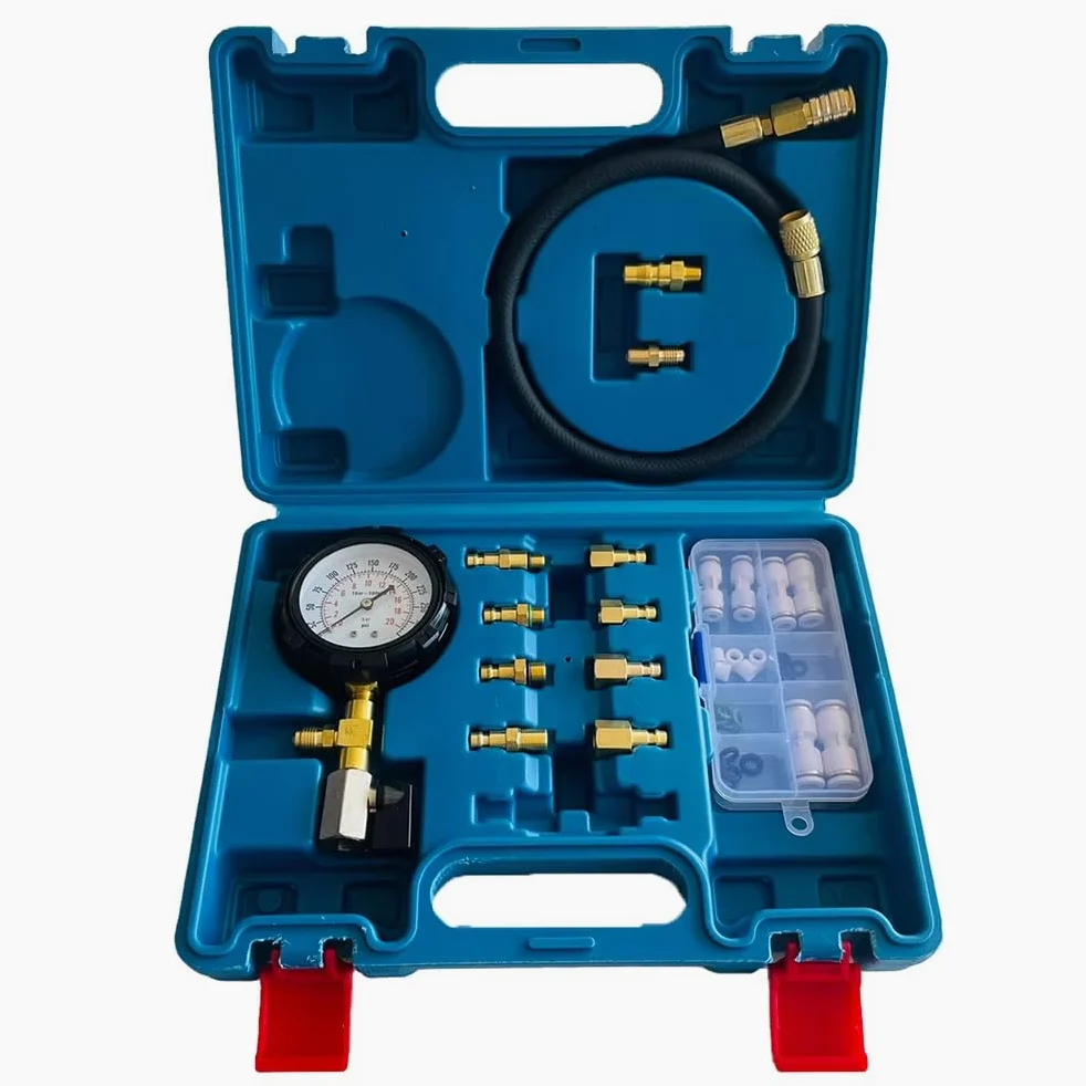 Probador de Presión de Combustible para Automóviles, Medidores de Presión de Gasolina, Herramienta de Prueba de Instrumentos para Automóviles, Herramientas de Reducción de Vibraciones Automotrices