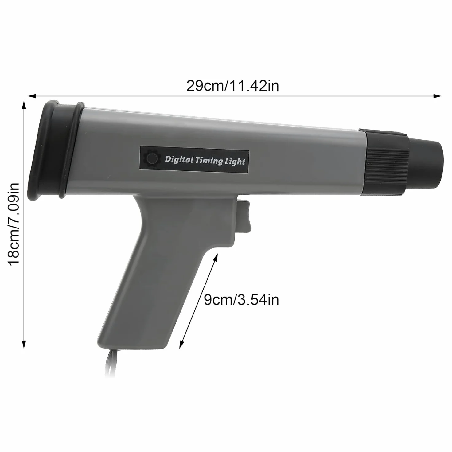 Aramox Luz de Sincronización de Motor Digital Luz de Sincronización Estroboscópica Inductiva 12V Luz de Sincronización de Encendido Pistola de Sincronización de Motor de Gasolina Inductiva Herramienta