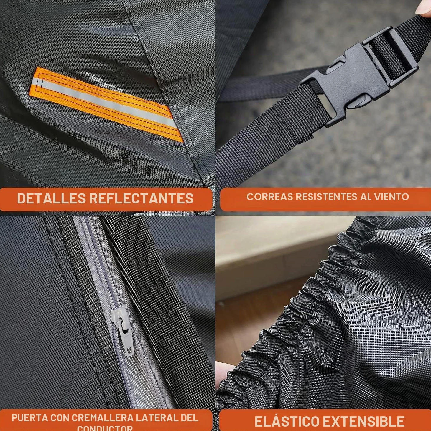 Kayme Funda Coche Exterior, Compatibles con Mercedes-Benz Clase C Sedán W204/W205/W206/C180/C200/C220 (2007-2025), Cubierta para Coche Impermeable Transpirable Anti-UV Antipolvo de 7 Capas.