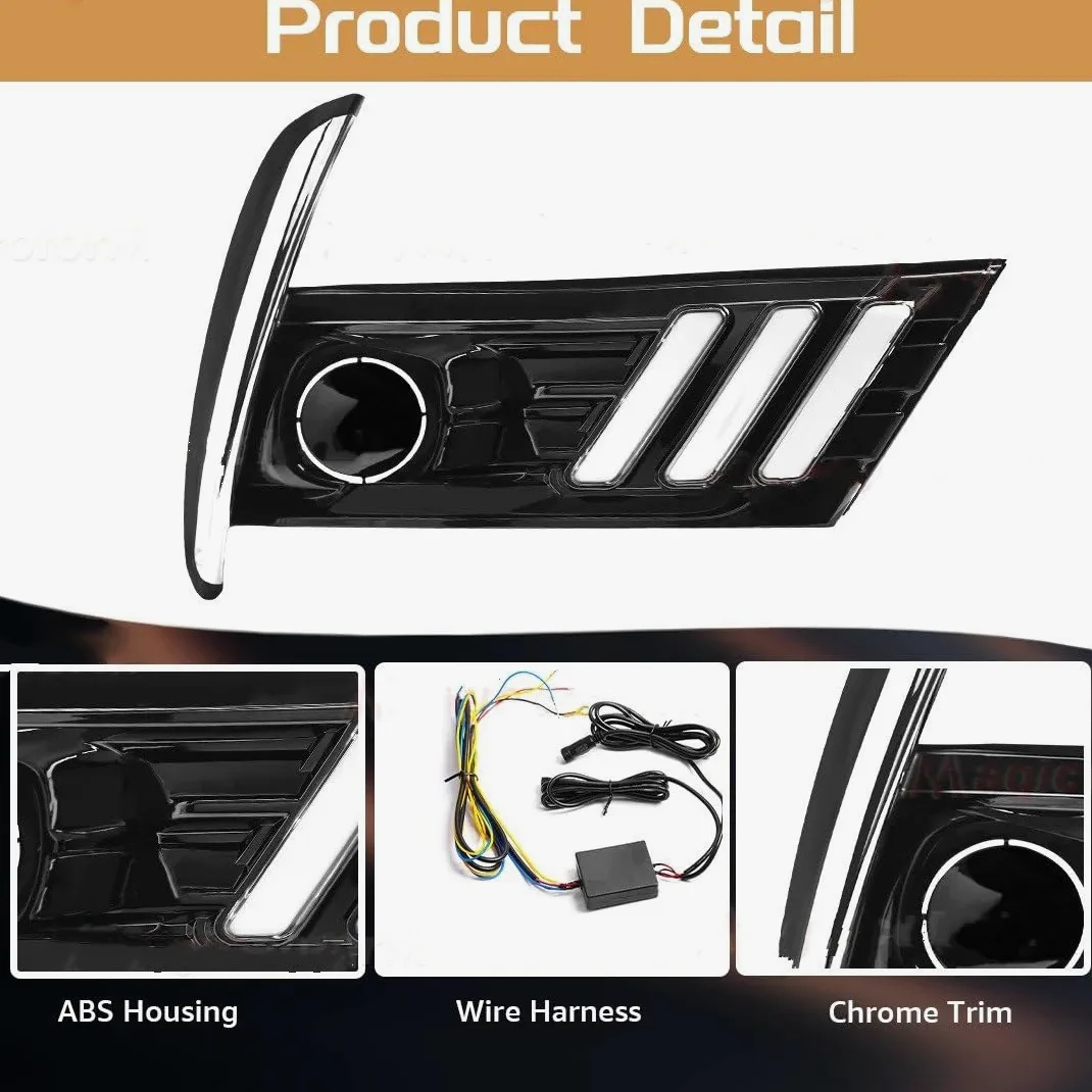 Luces Antiniebla Luz Niebla Para Toyota Para Corolla 2017-2018: Luces Diurnas LED (DRL) Antiniebla Intermitentes Posición Delanteras (12V)