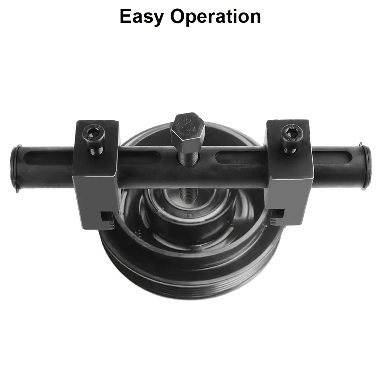 Extractor De Poleas Acanaladas For Polea De Transmisión Acanalada, Herramienta De Cigüeñal, Extractor De Cigüeñal Ajustable De 40 Mm A 165 Mm, Herramienta De Motor.