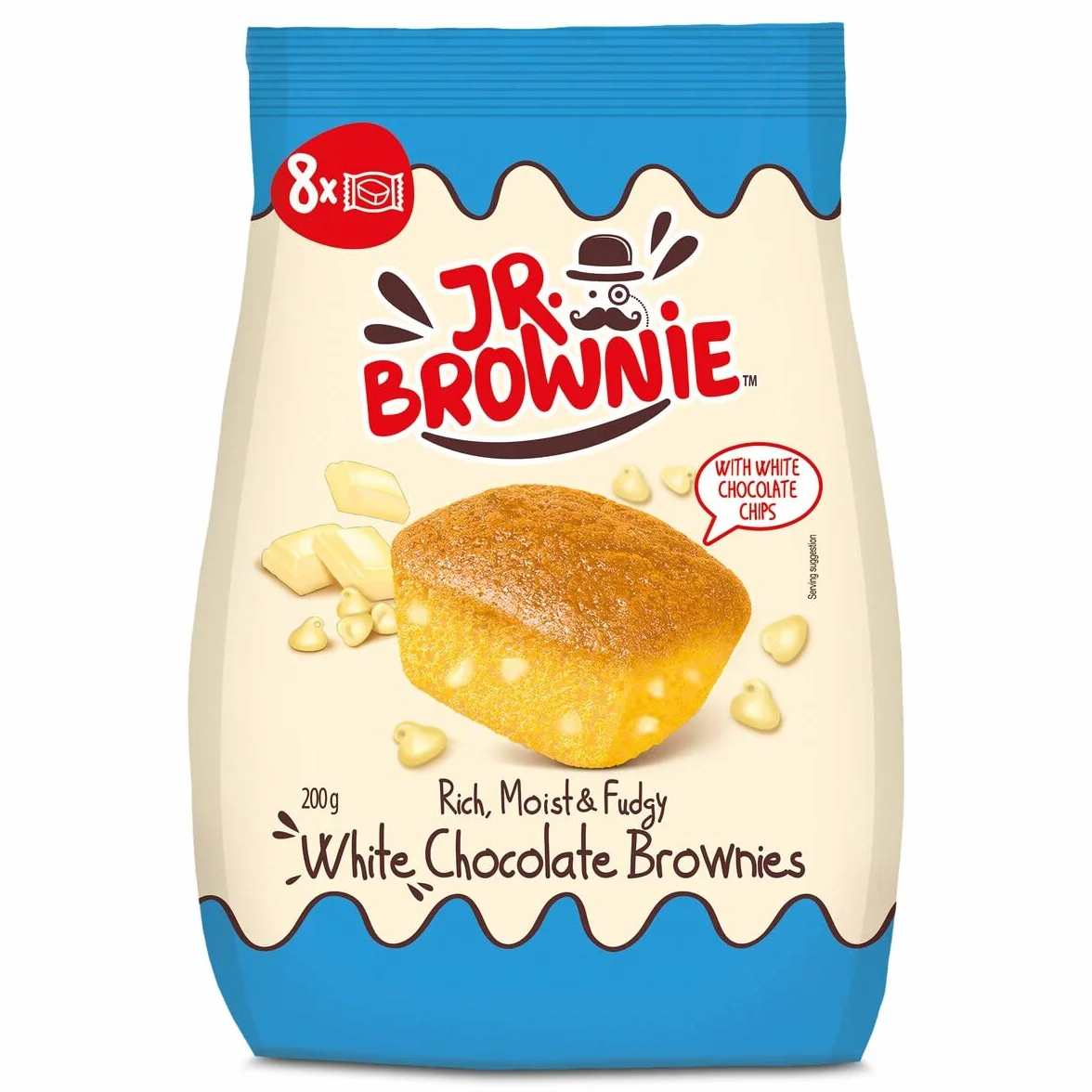 Chocolate Blanco Bolsa Jr Brownies 200g