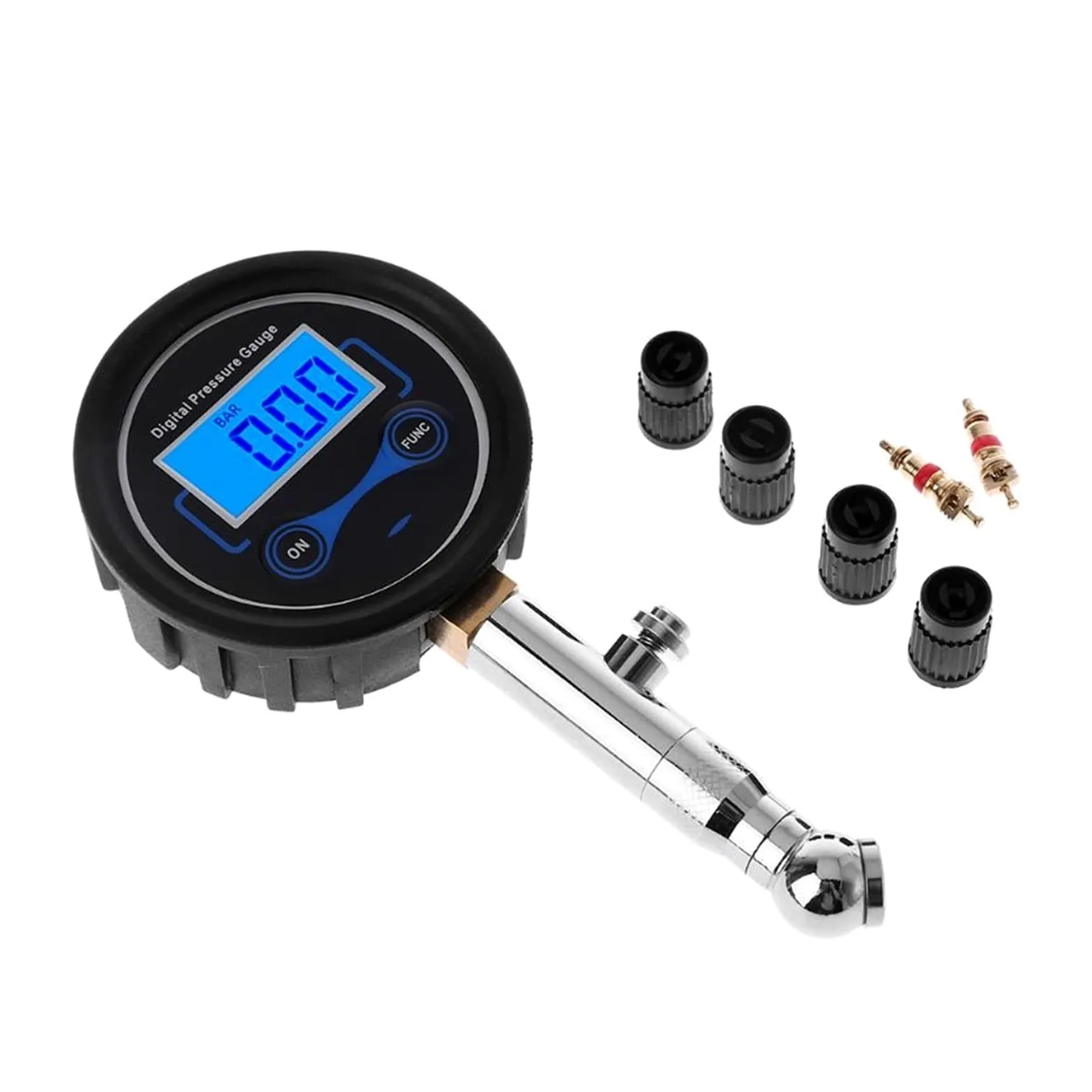 Medidor de presión de neumáticos Digital LCD de 0-200PSI, presión de Aire de neumáticos de Coche para Motocicletas, Coches, Camiones, Bicicletas, Motocicletas, probador de vehículos