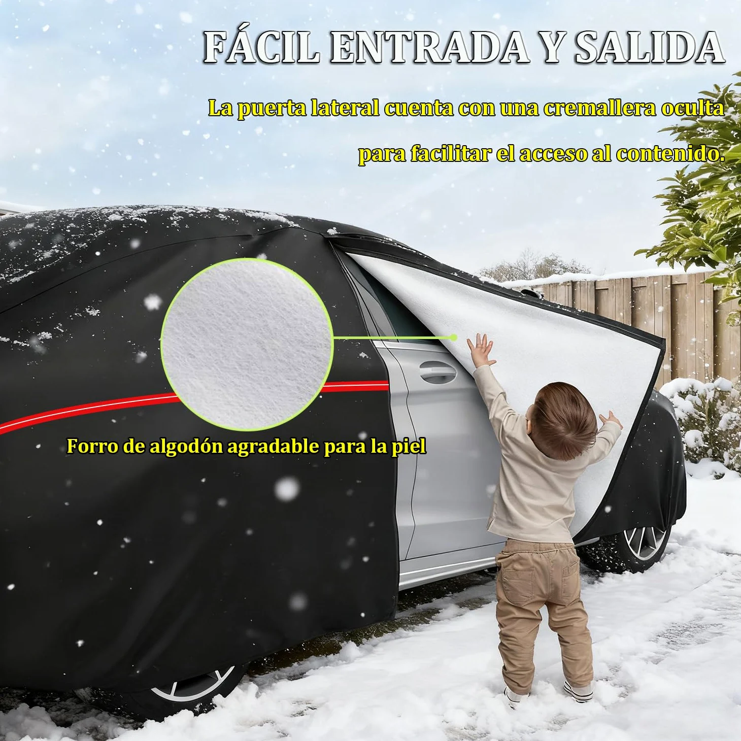Funda Coche Exterior para Dacia Bigster (2025-2026) Forro Suave, Transpirable, Antiviento, Impermeable, Tejido Oxford, Anti-UV, 4 Estaciones