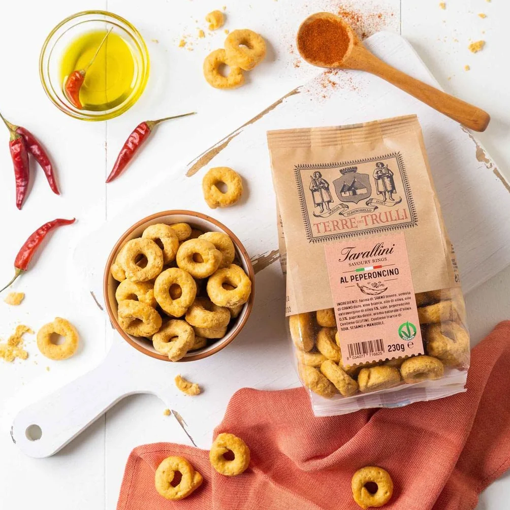 Tarallini de Apulia con pimienta 5 paquetes 230 g