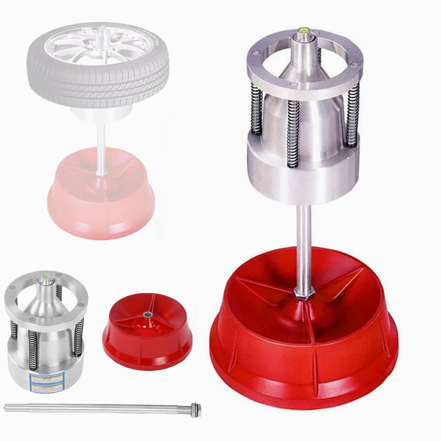 Soporte De Equilibrio De Neumáticos para Ruedas, Equilibrador De Neumáticos De Equilibrio De Servicio Pesado, Herramientas De Vehículos De Rueda De Balancer De Balancer De Neumáticos De Acero. para