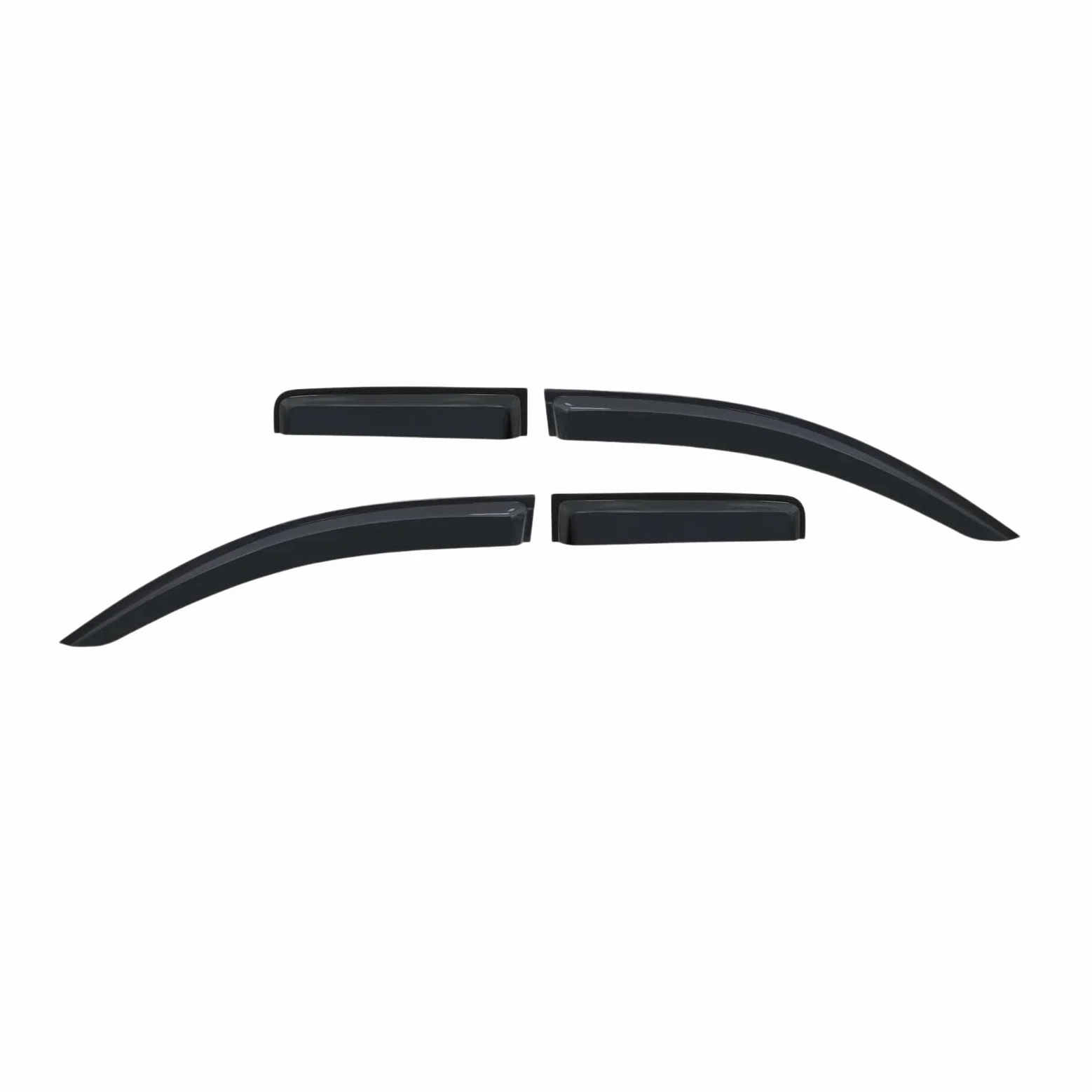 LUTFI Deflectores Viento Protectores Visera De Ventana Lateral para L200 para Triton 2015-2023 Deflector Lluvia Y Sol Protectores Weathershield Negro Accesorios Adicionales Cabina